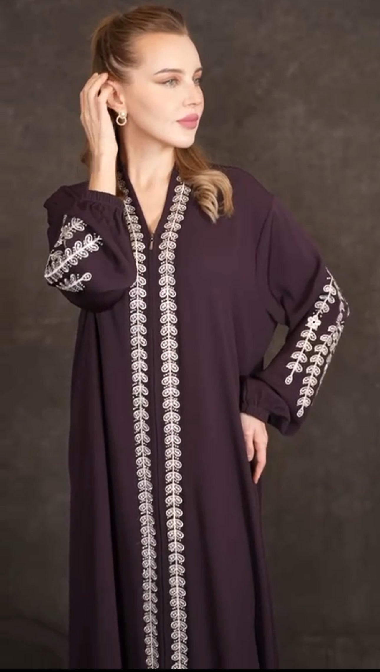 Yurio Fabric  Plus-size  Abaya