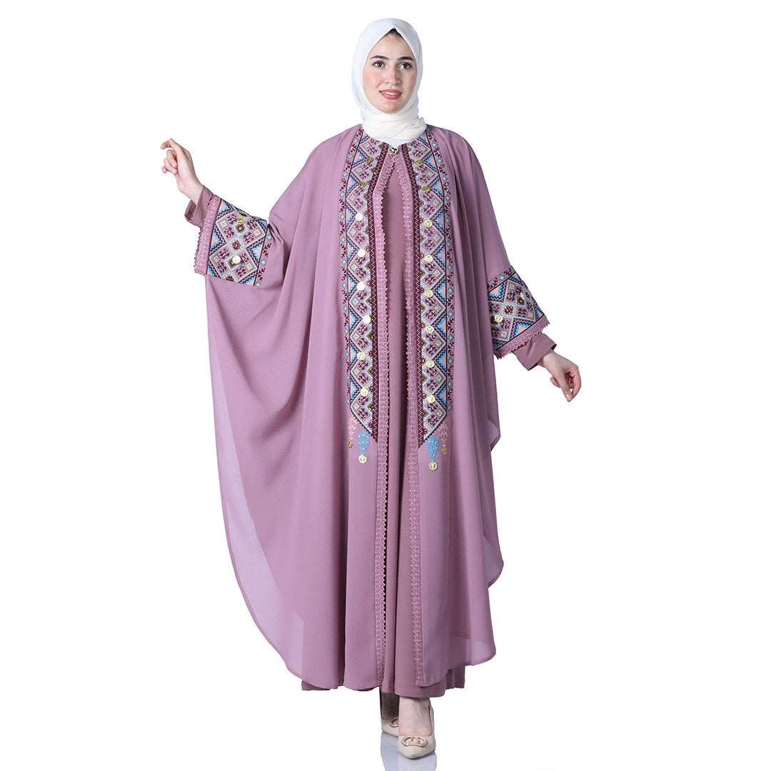 Butterfly Cut Embroidery Kaftan