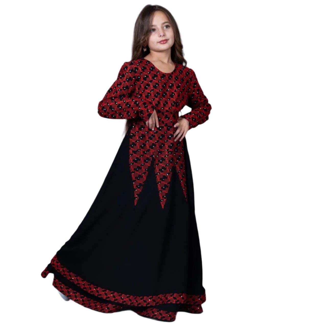 Elegant Embroidered Girls Dress: Timeless Craftsmanship