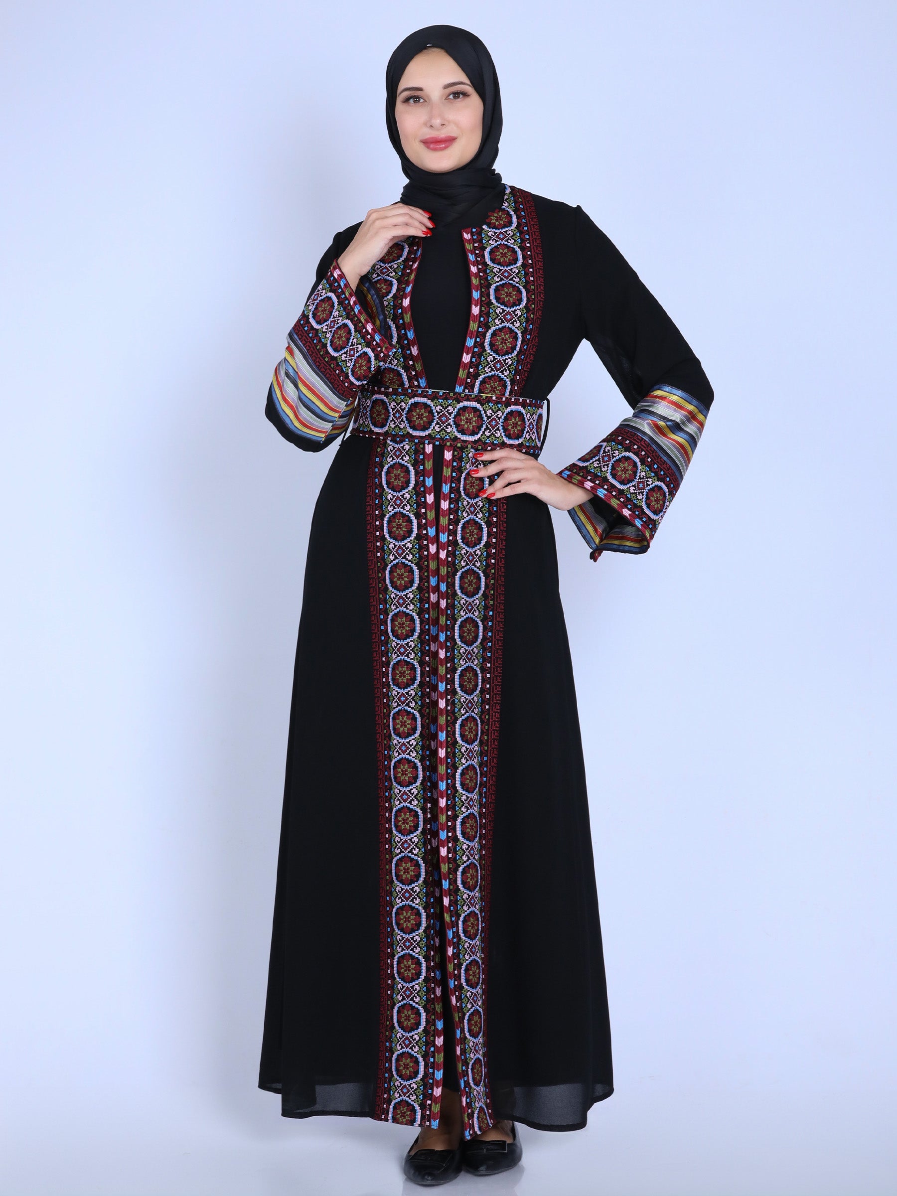 Huda Embroidery Kaftan: Traditional Elegance and Sophisticated Style