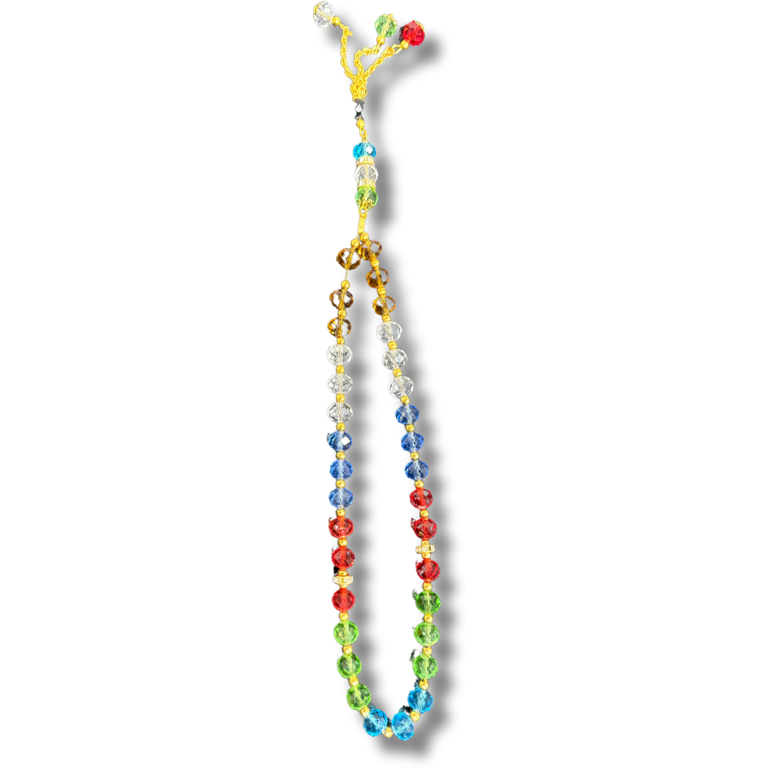 Palestine Tasbeeh – Handmade Multicolor Beads with Cultural Significance