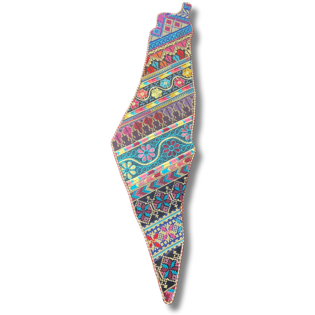 Palestine-Shaped Embroidered Home Decor - Exquisite Craftsmanship