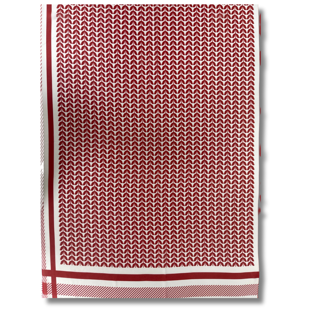 High-Quality Full Red Kuffiyeh Hijab