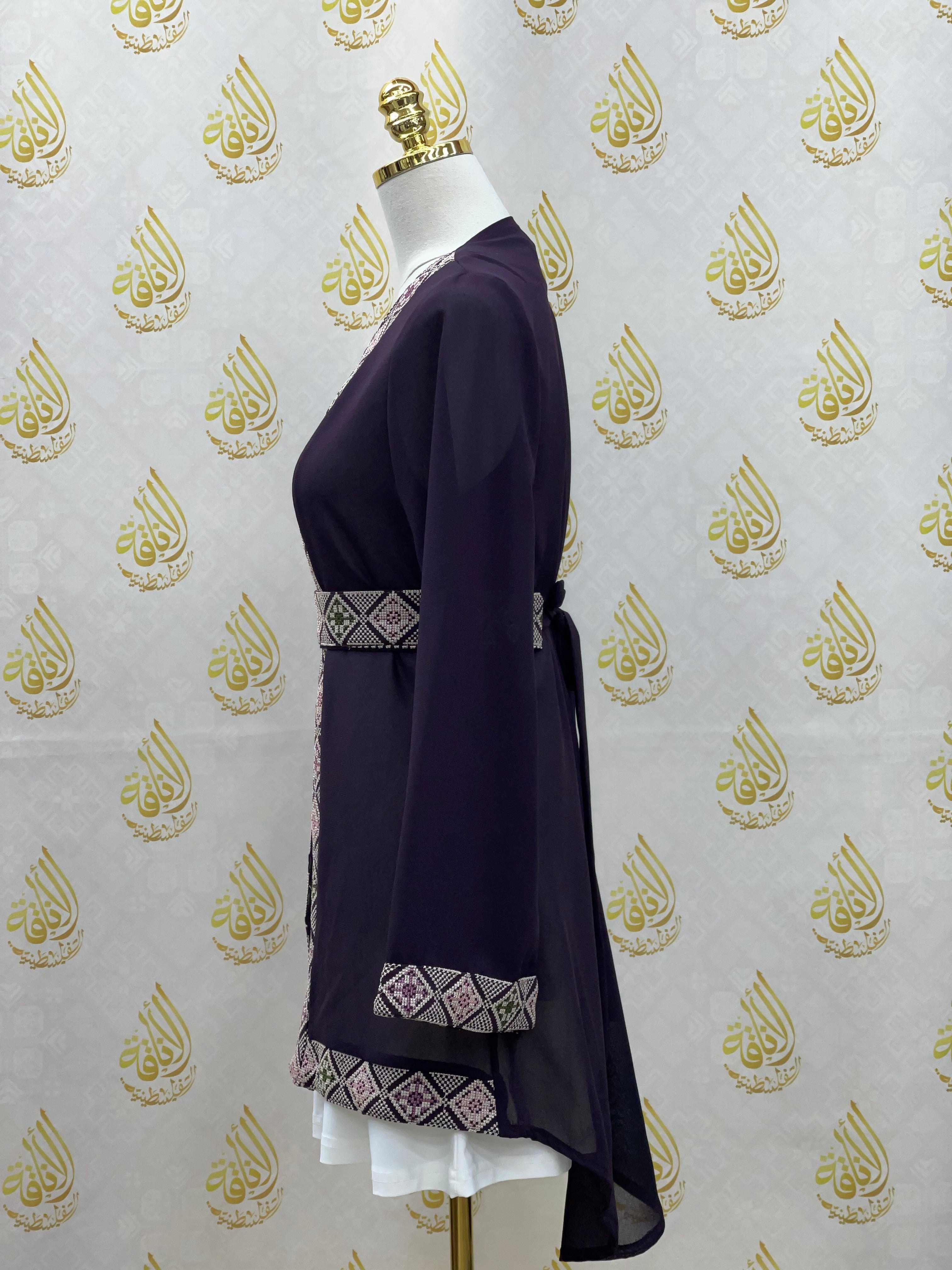 Embroidery Kimono Chiffon: A Blend of Tradition and Modern Elegance Palestinian Elegance