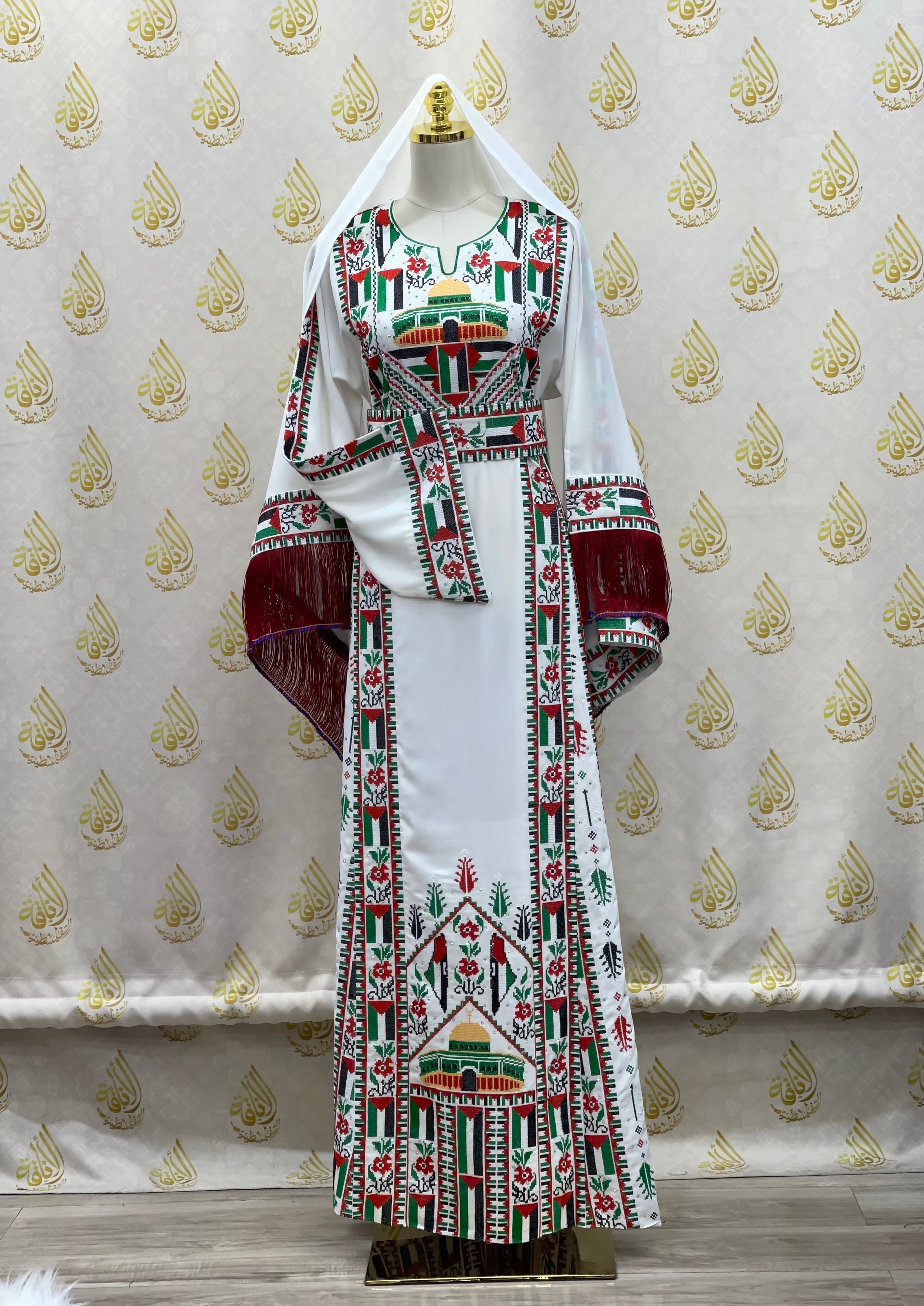 Palestinian and Proud Embroidered Thoub - Celebrate Heritage in Style