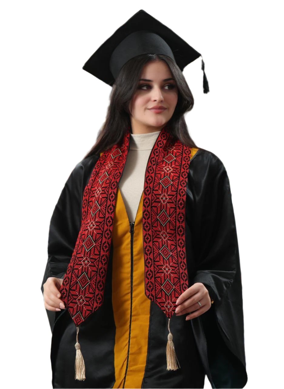 Expertly Crafted Embroidery Graduation Stole – High-Quality Fabric & Intricate Design