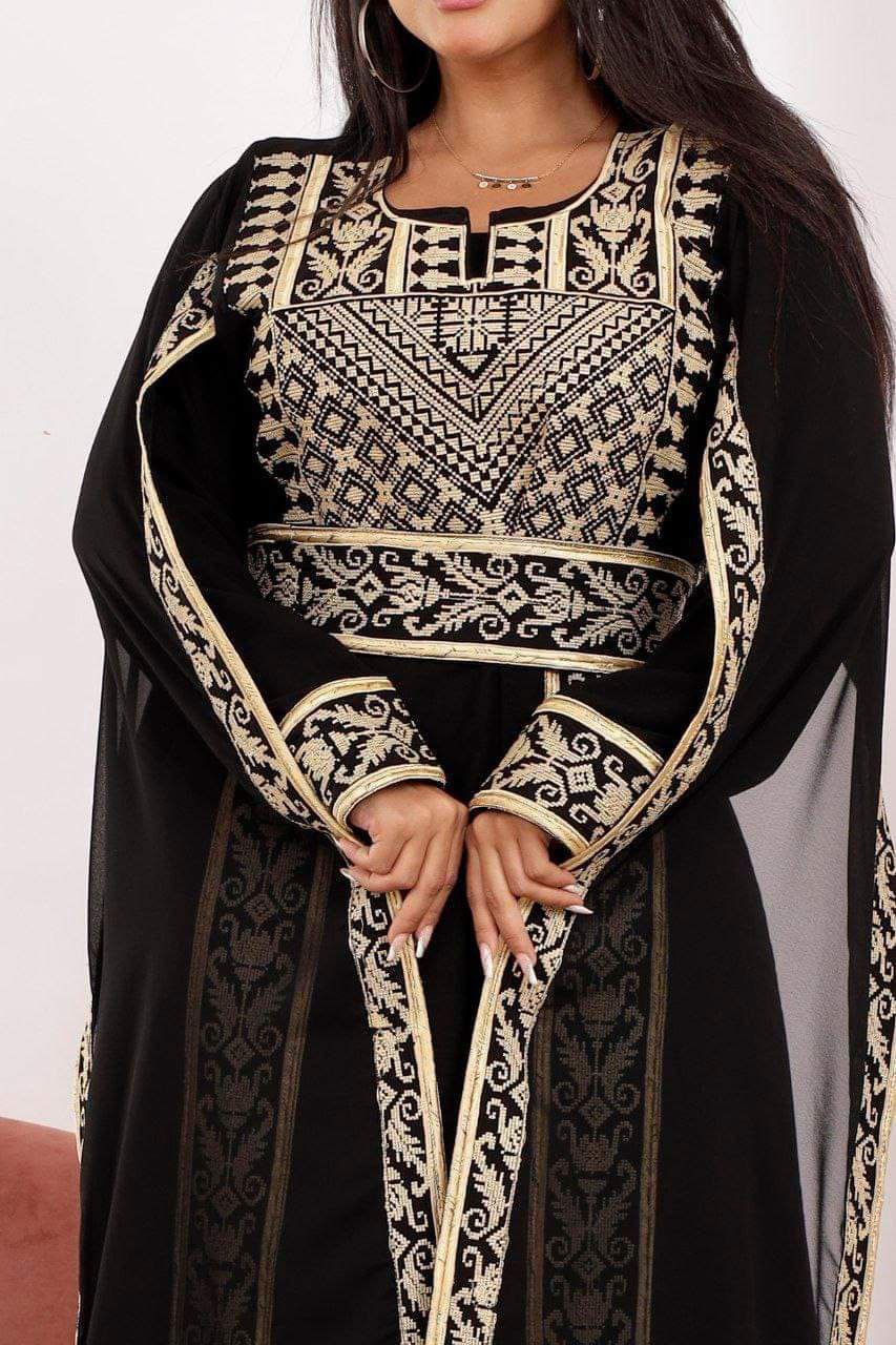 Long Sleeves Embroidery Abaya