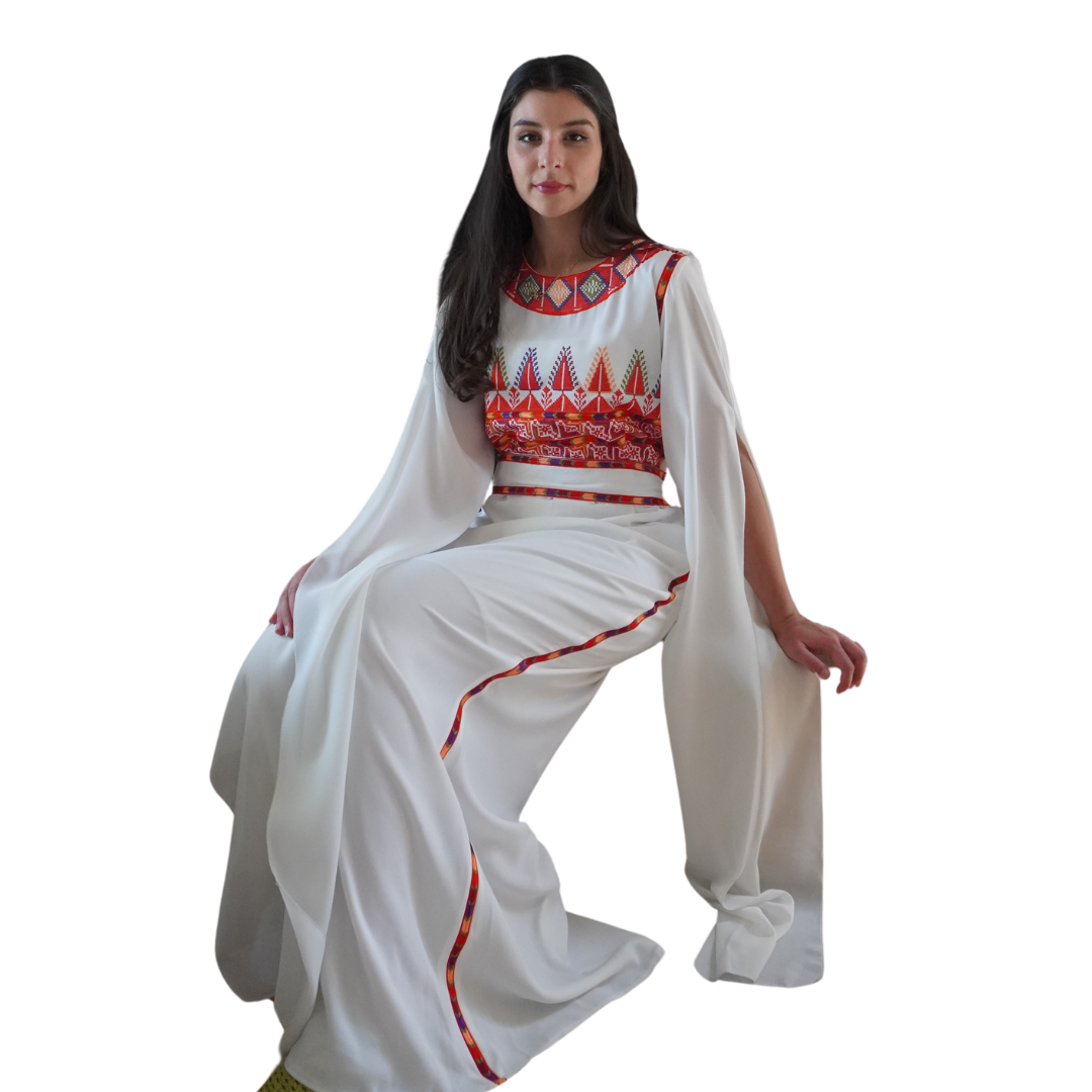 Manjal Embroidery Dress