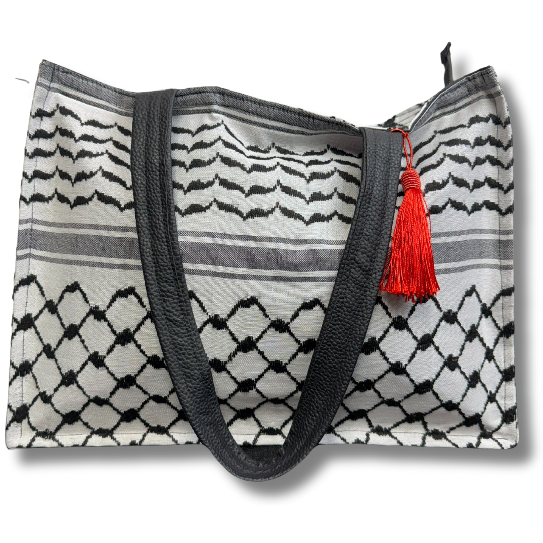 High-Quality Kuffiyeh Design Tote/Shoulder Bag |  30 CM Length