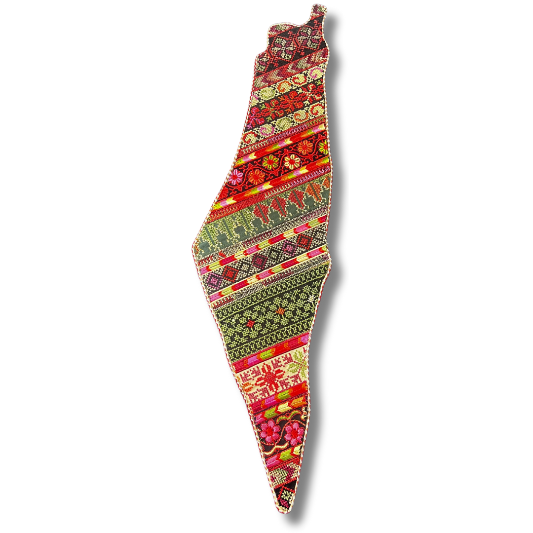 Palestine-Shaped Embroidered Home Decor - Exquisite Craftsmanship