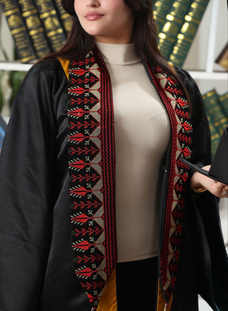 Sonbola Tatreez Graduation Stole – Celebratory Cultural Embroidery