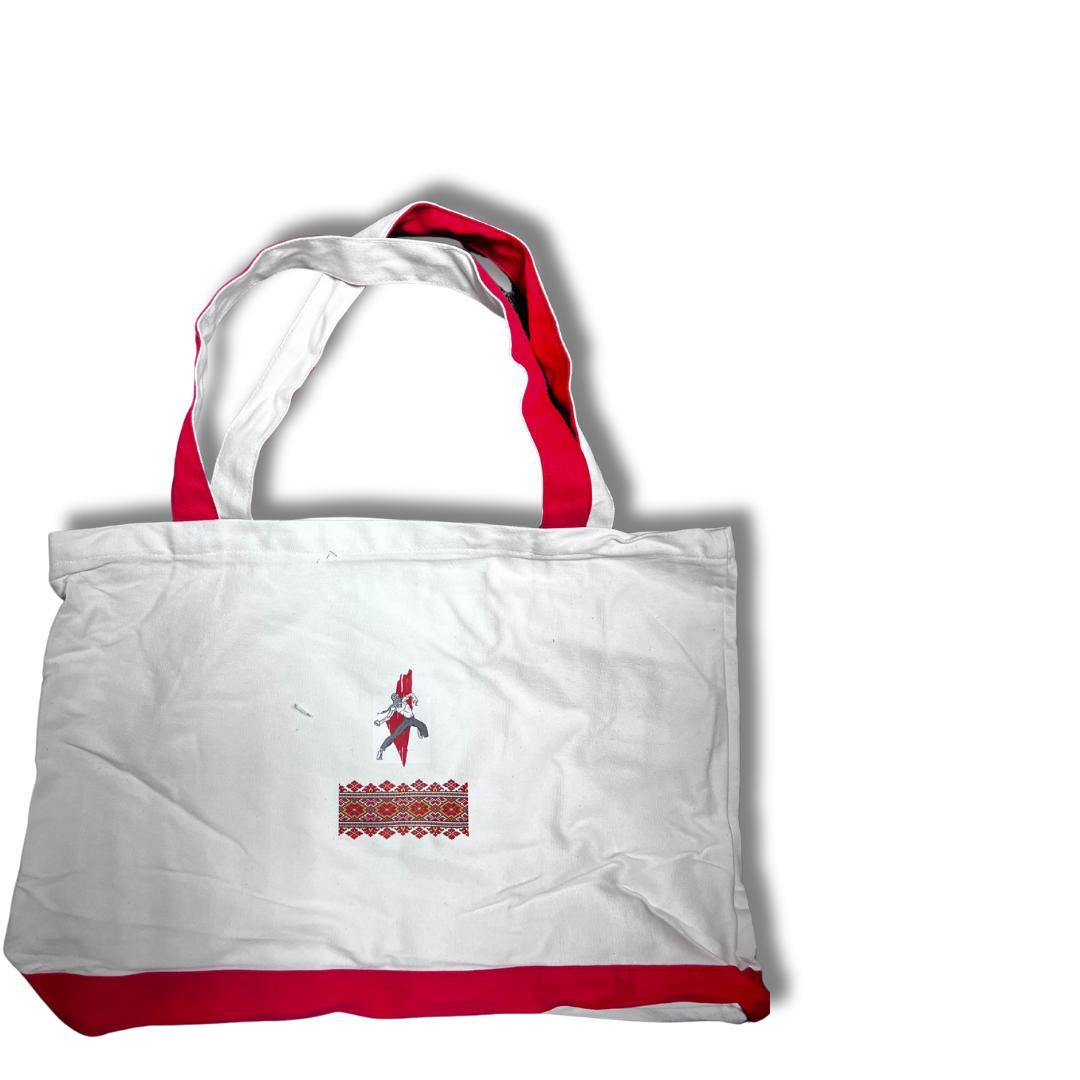 Handmade Red Tote Bag with Unique Palestine Designs – Stylish Cultural Statement