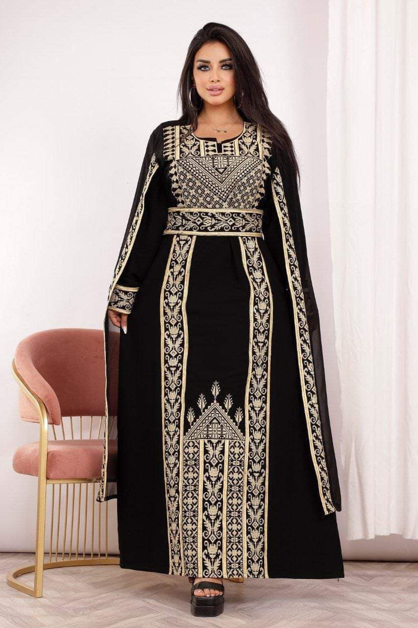 Long Sleeves Embroidery Abaya