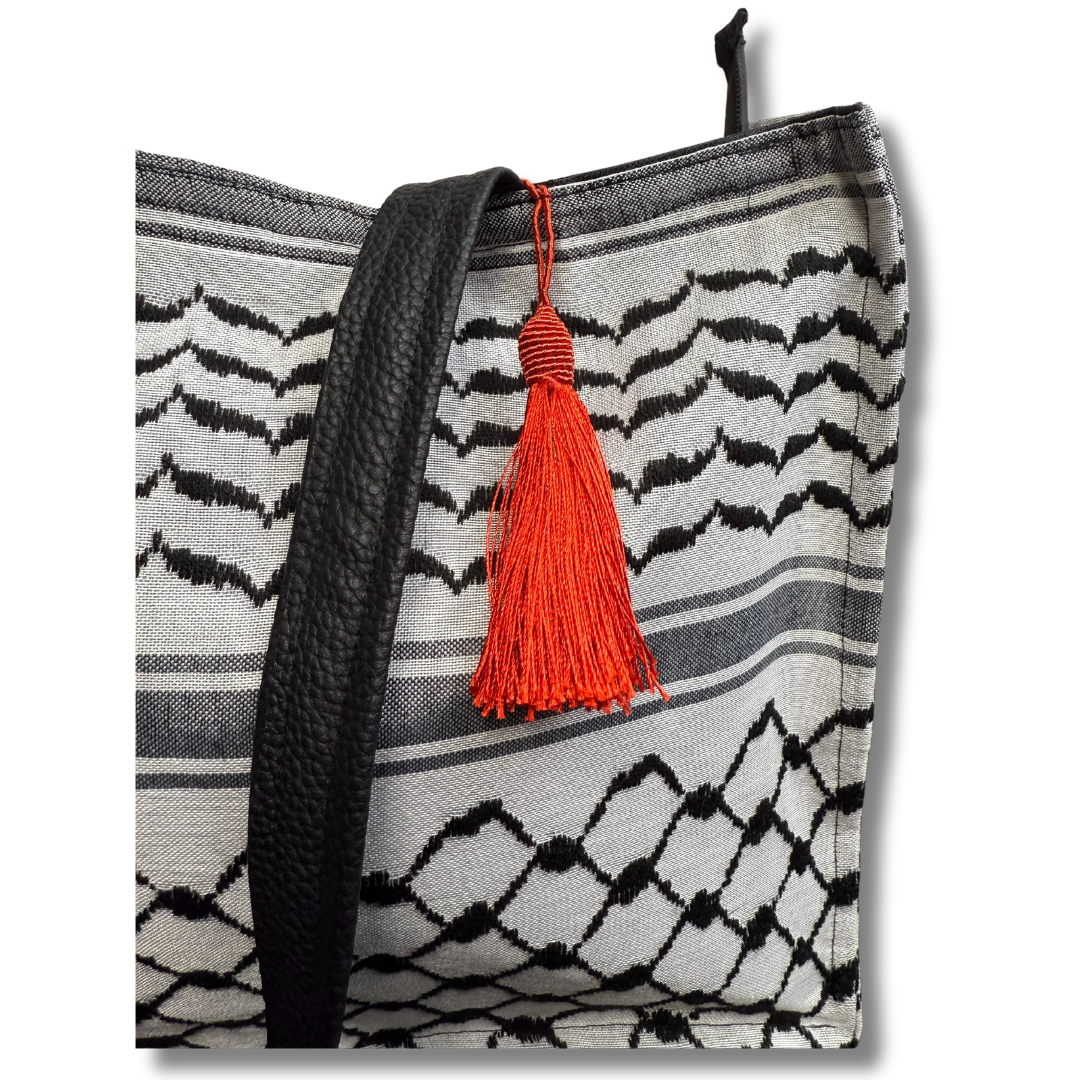 High-Quality Kuffiyeh Design Tote/Shoulder Bag |  30 CM Length