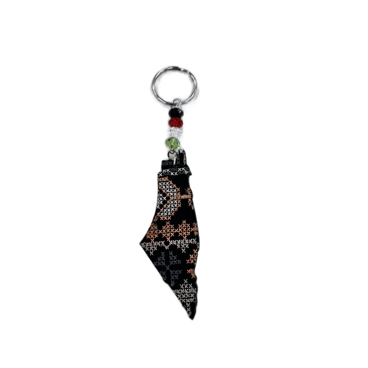 Random Assorted Palestine Map Keychain – Handmade Cultural Symbol