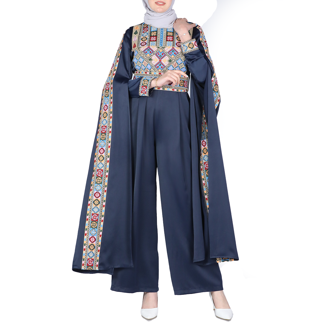 Women's Embroidery Jumpsuit Long Sleeves