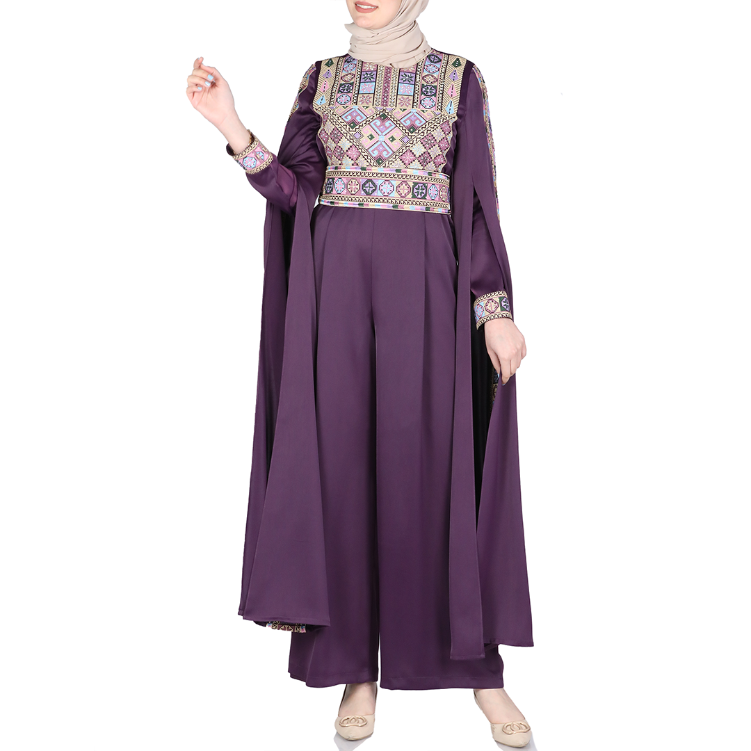 Women's Embroidery Jumpsuit Long Sleeves