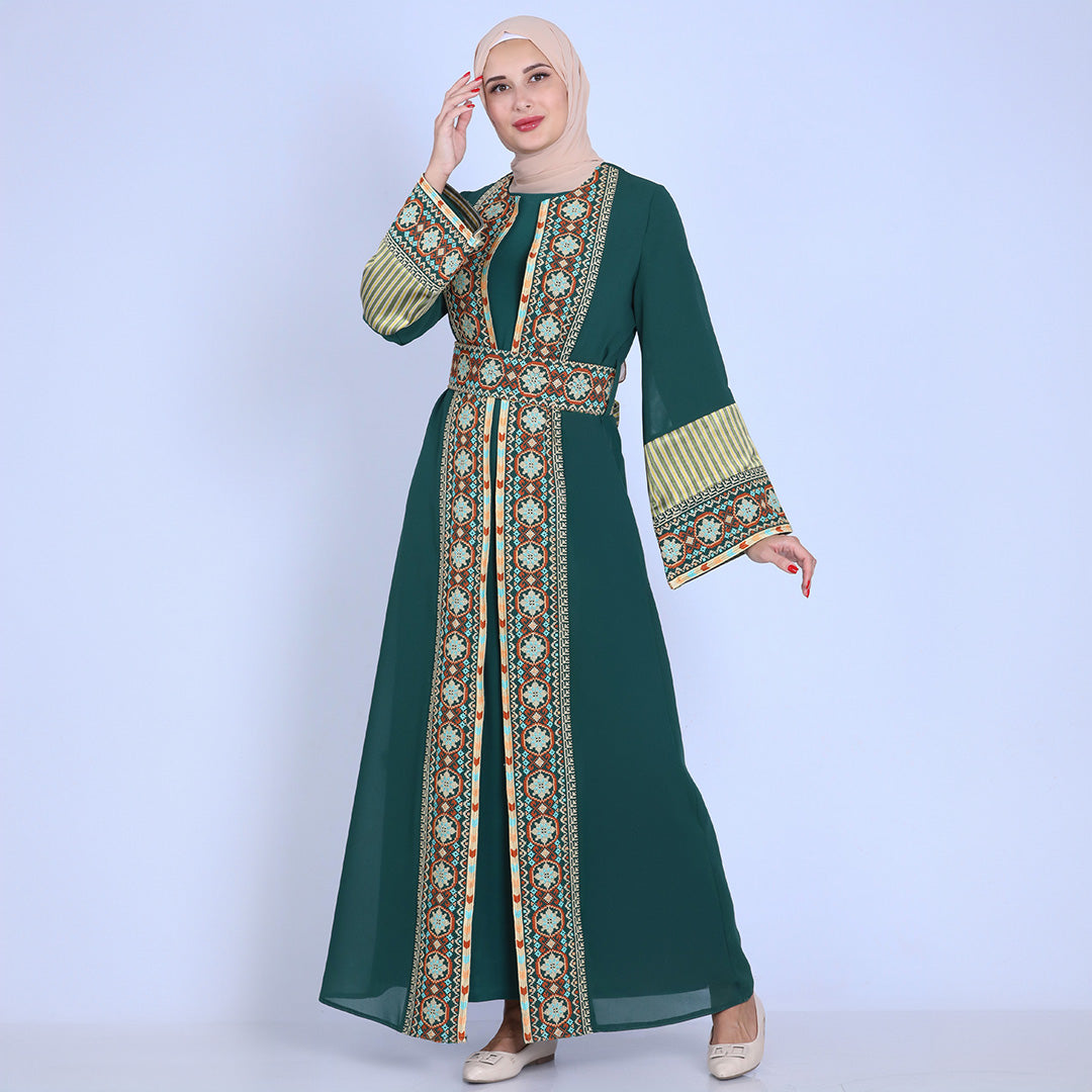 Huda Embroidery Kaftan: Traditional Elegance and Sophisticated Style