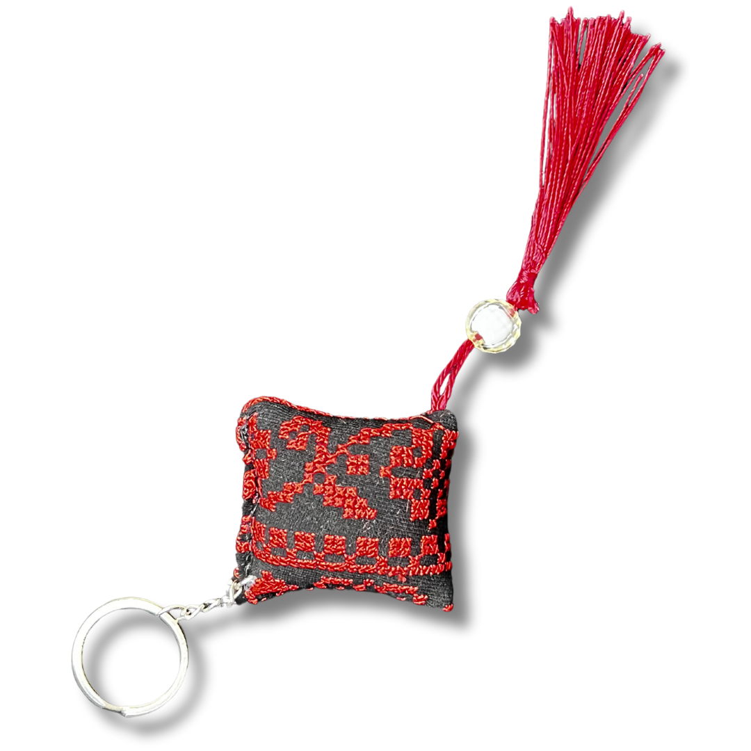 Assorted Tatreez Keychain Accessories – Authentic Palestinian Embroidery Design Palestinian Elegance