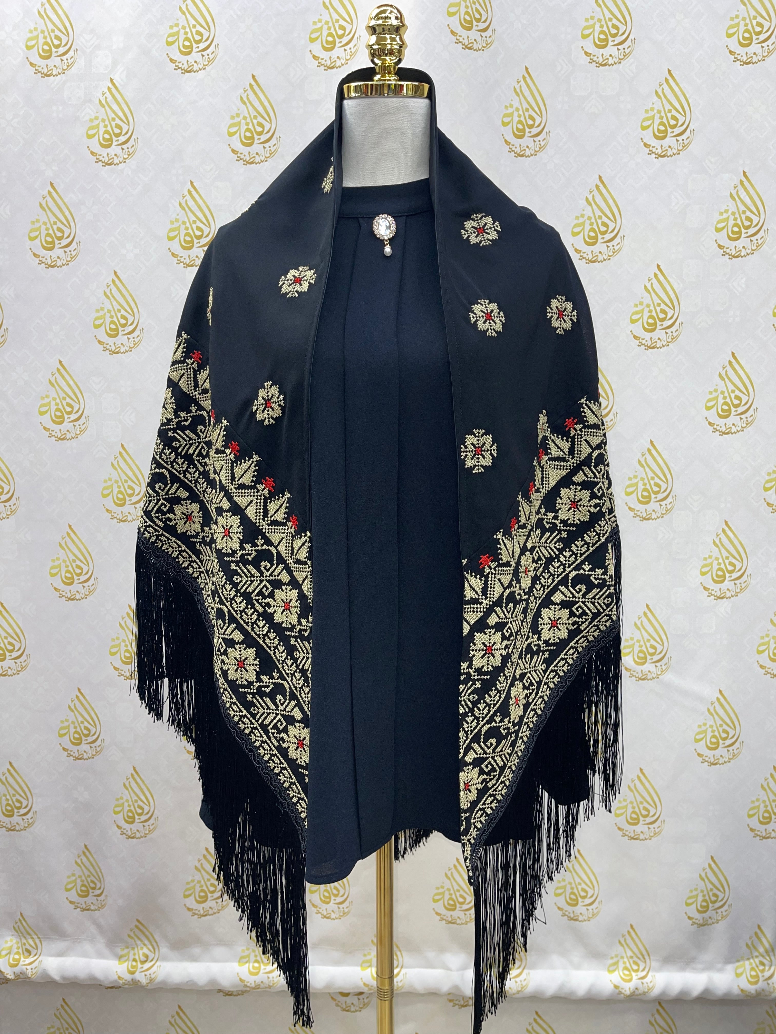 Triangle Embroidery Shawl: Elegance and Versatility