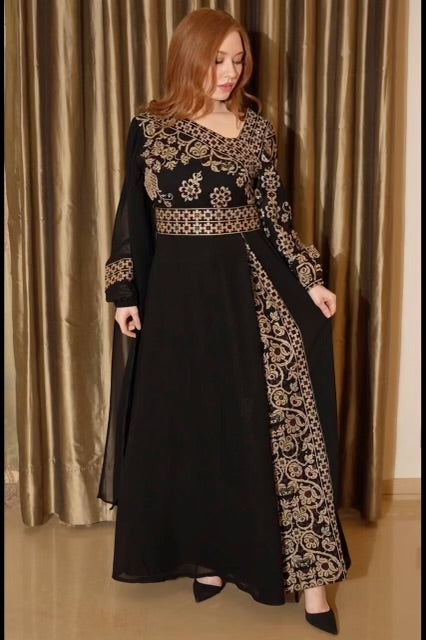 Aya Embroidery Dress: Elegance and Sophistication