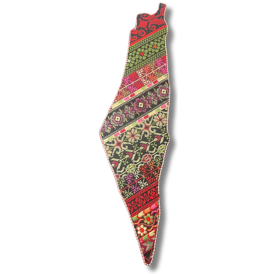 Palestine-Shaped Embroidered Home Decor - Exquisite Craftsmanship