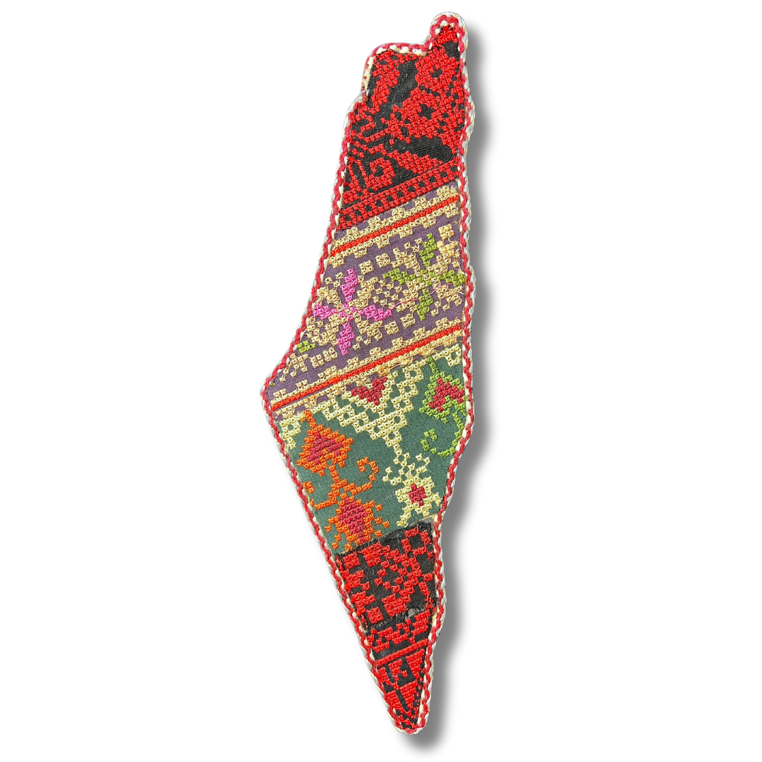 High-Quality Tatreez Palestine Map Design Home Decor – Authentic Cultural Artistry