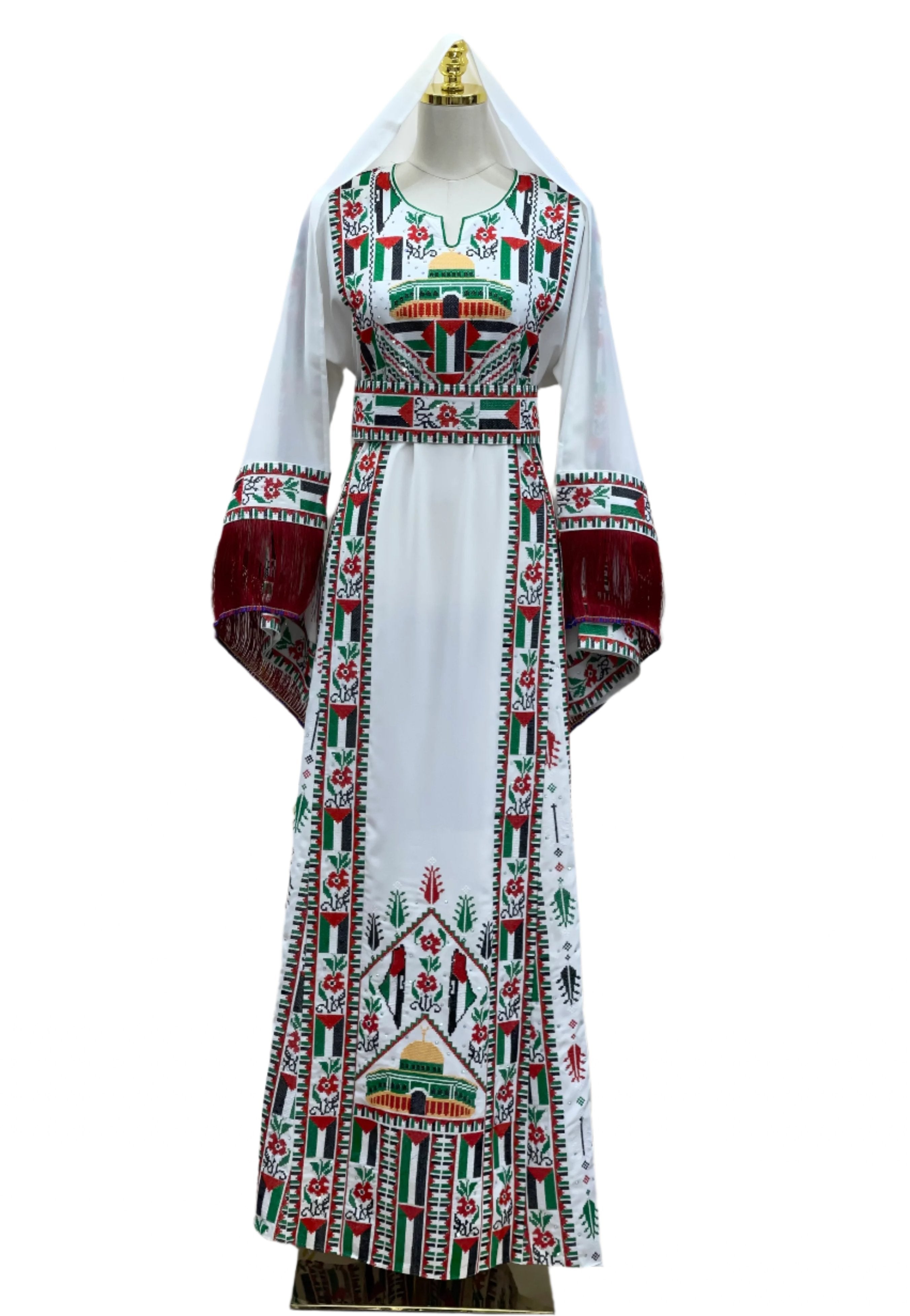 Palestinian and Proud Embroidered Thoub - Celebrate Heritage in Style