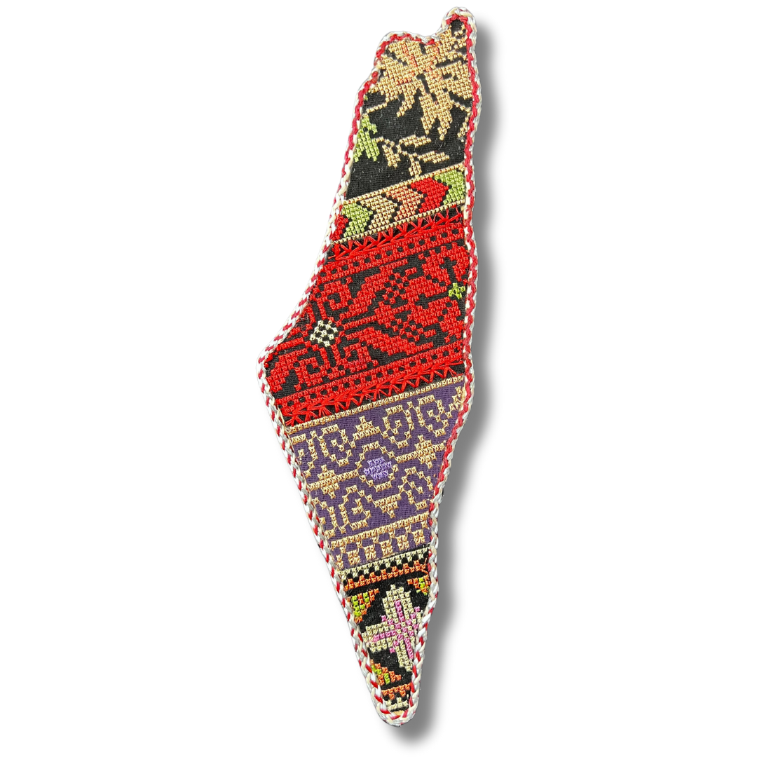 High-Quality Tatreez Palestine Map Design Home Decor – Authentic Cultural Artistry