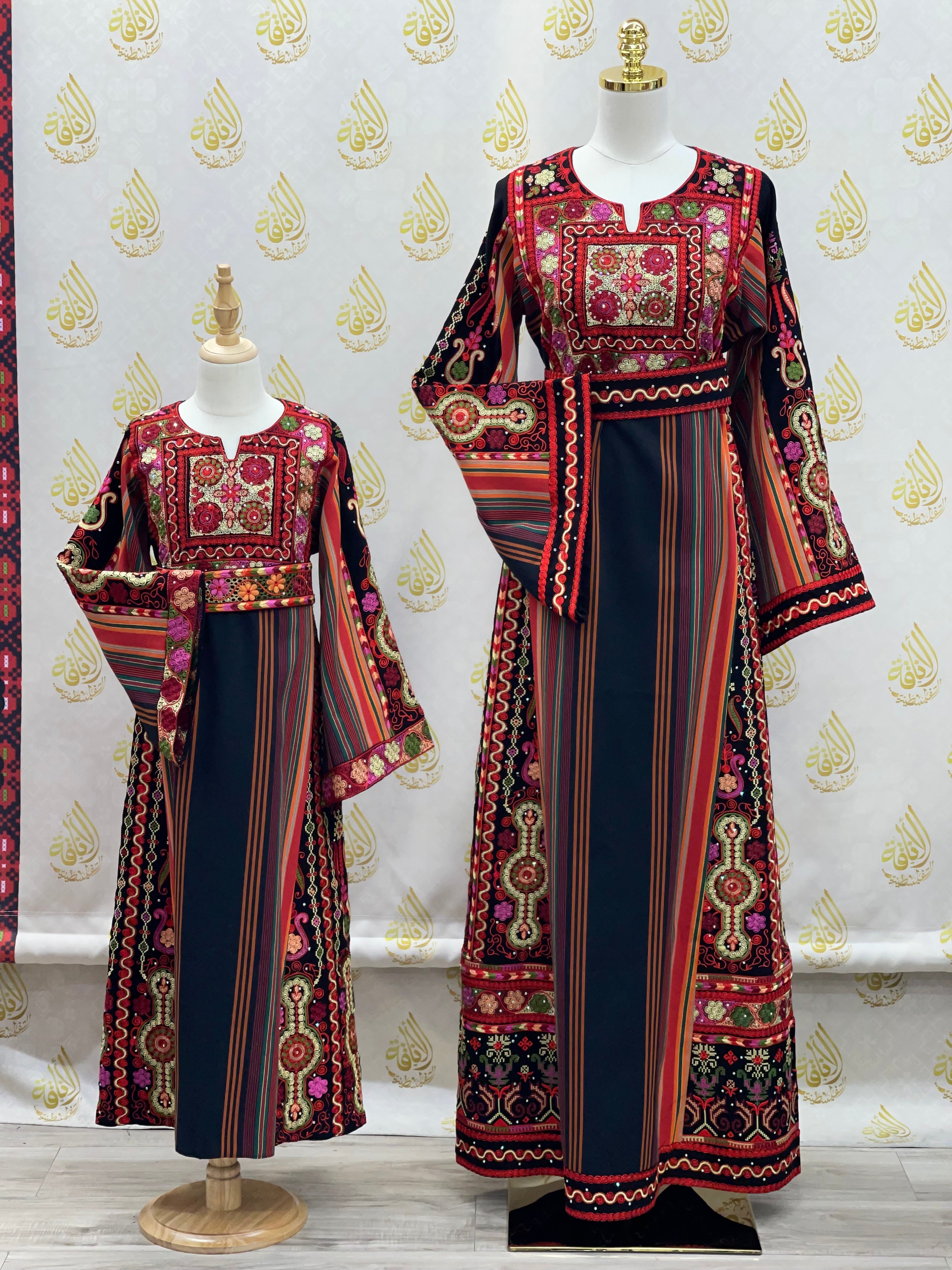 Black Embroidered Majdalwi: Timeless Elegance for All Ages