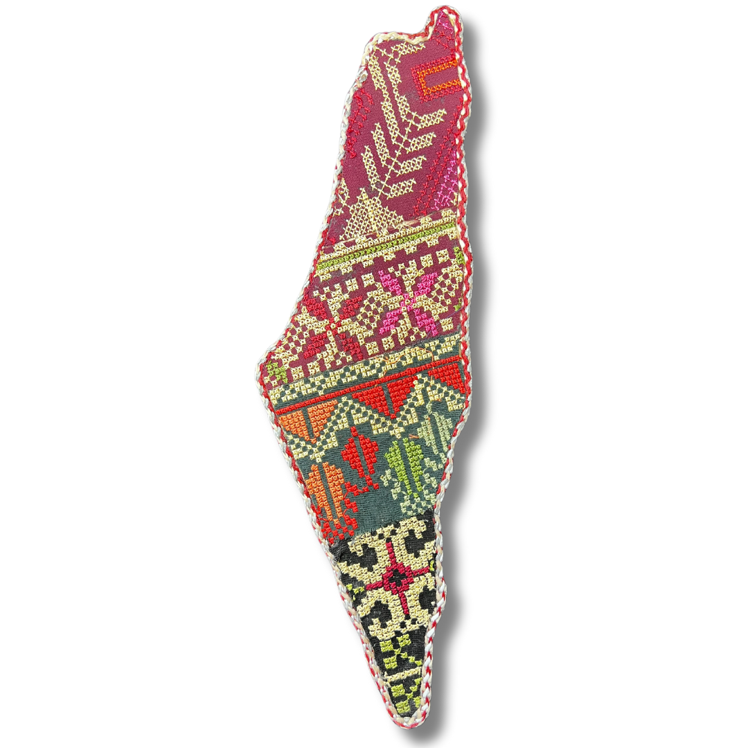 High-Quality Tatreez Palestine Map Design Home Decor – Authentic Cultural Artistry