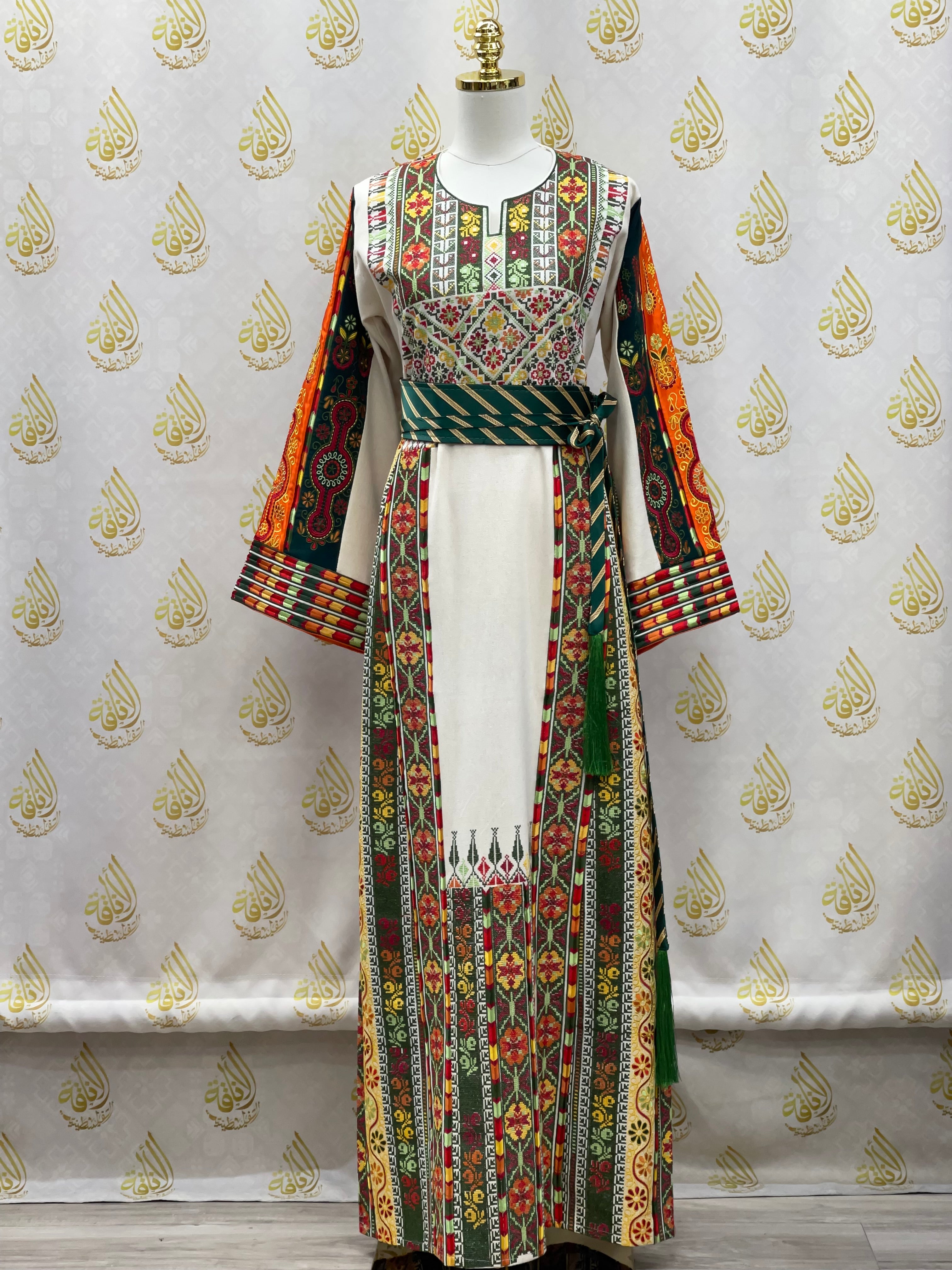 High Quality Etamin Embroidered Thoub