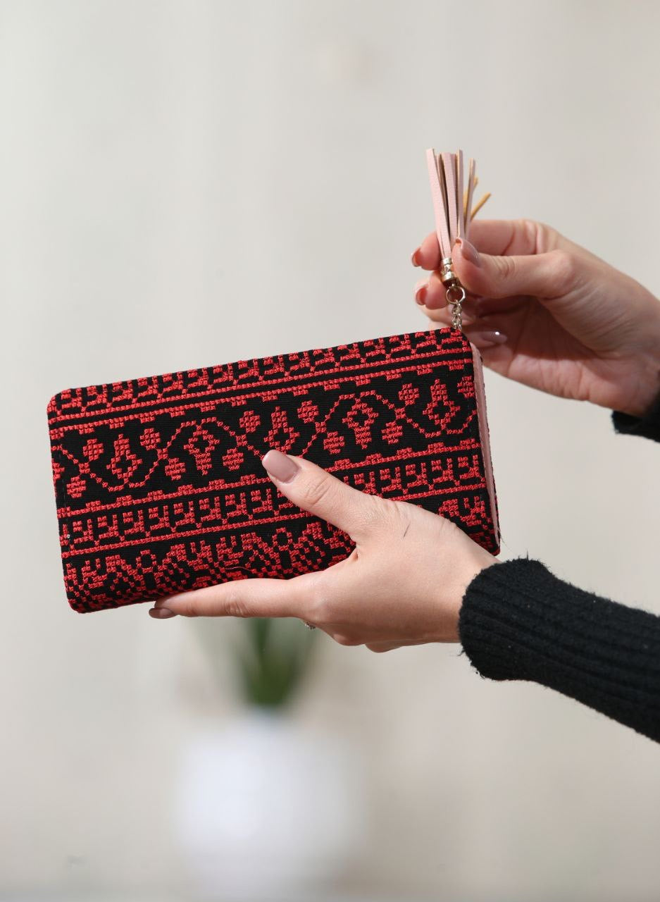 Palestinian Embroidered Heritage Wallet - Celebrate Culture & Craftsmanship