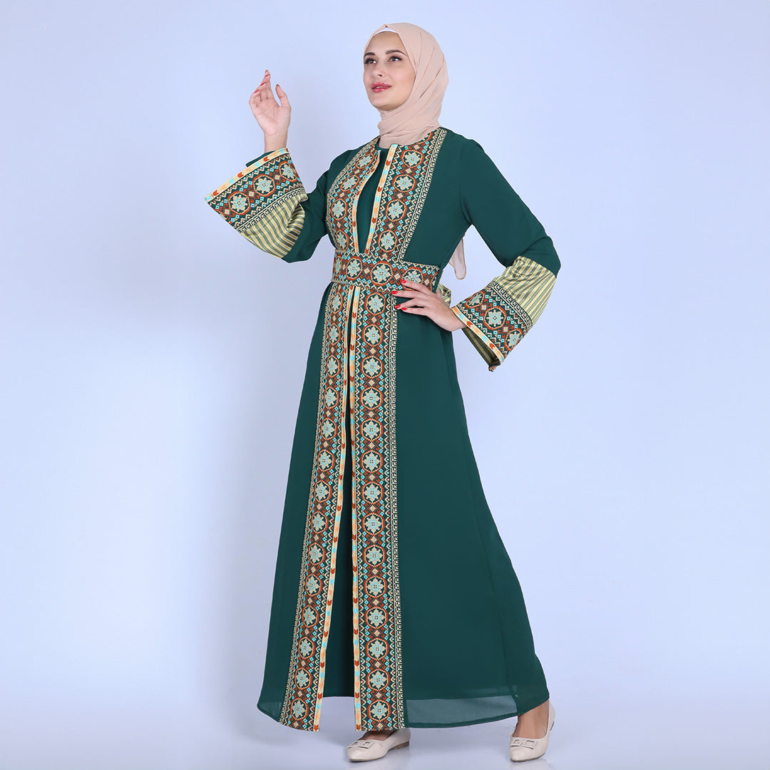 Huda Embroidery Kaftan: Traditional Elegance and Sophisticated Style