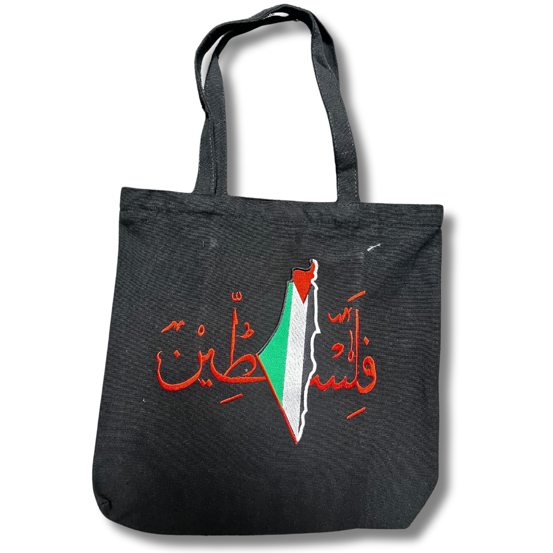 High-Quality Tote Bags with Tatreez and Kuffiyeh Embroidery: Spacious and Handmade