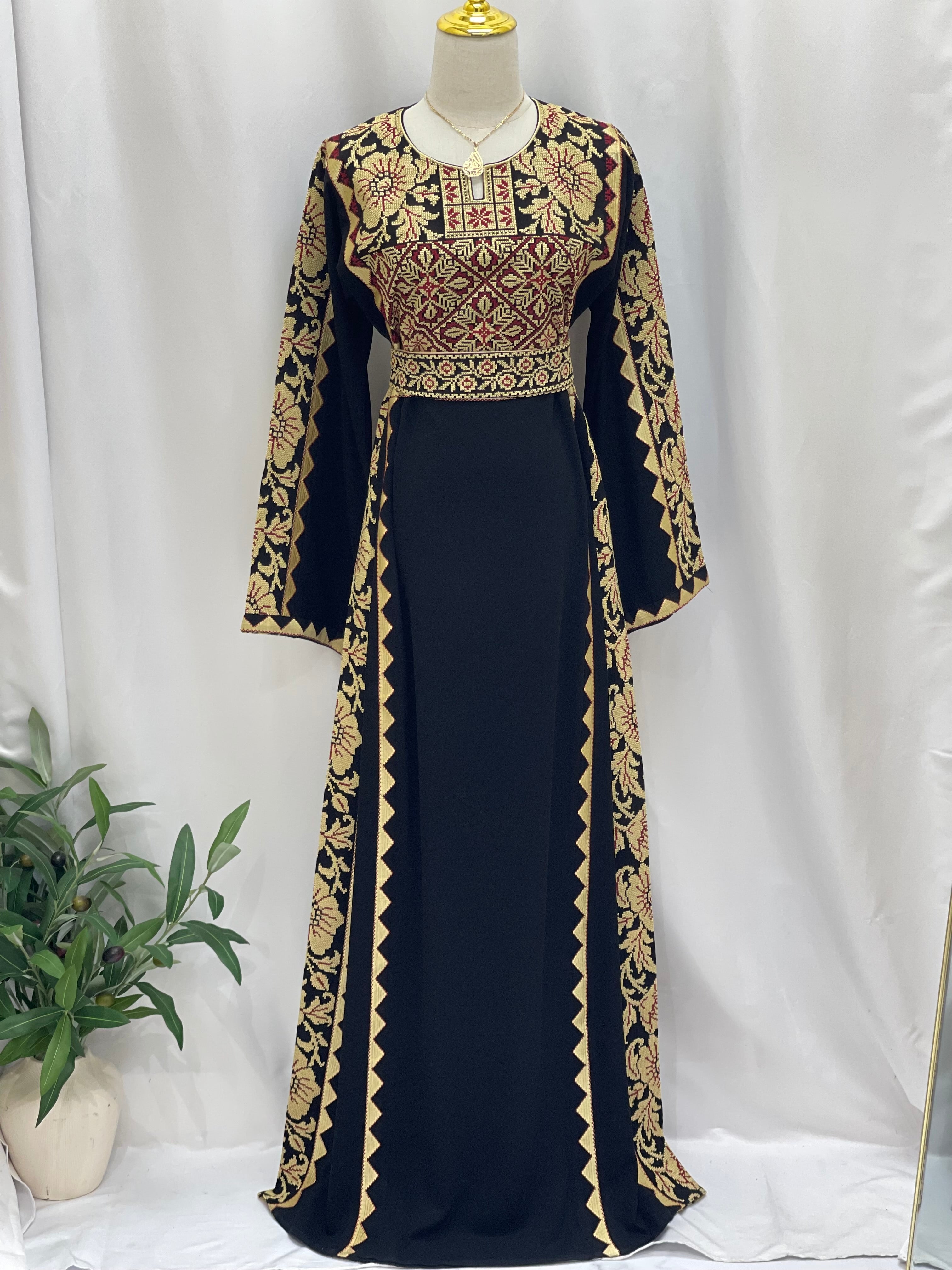 Modern Style Embroidered Thoub