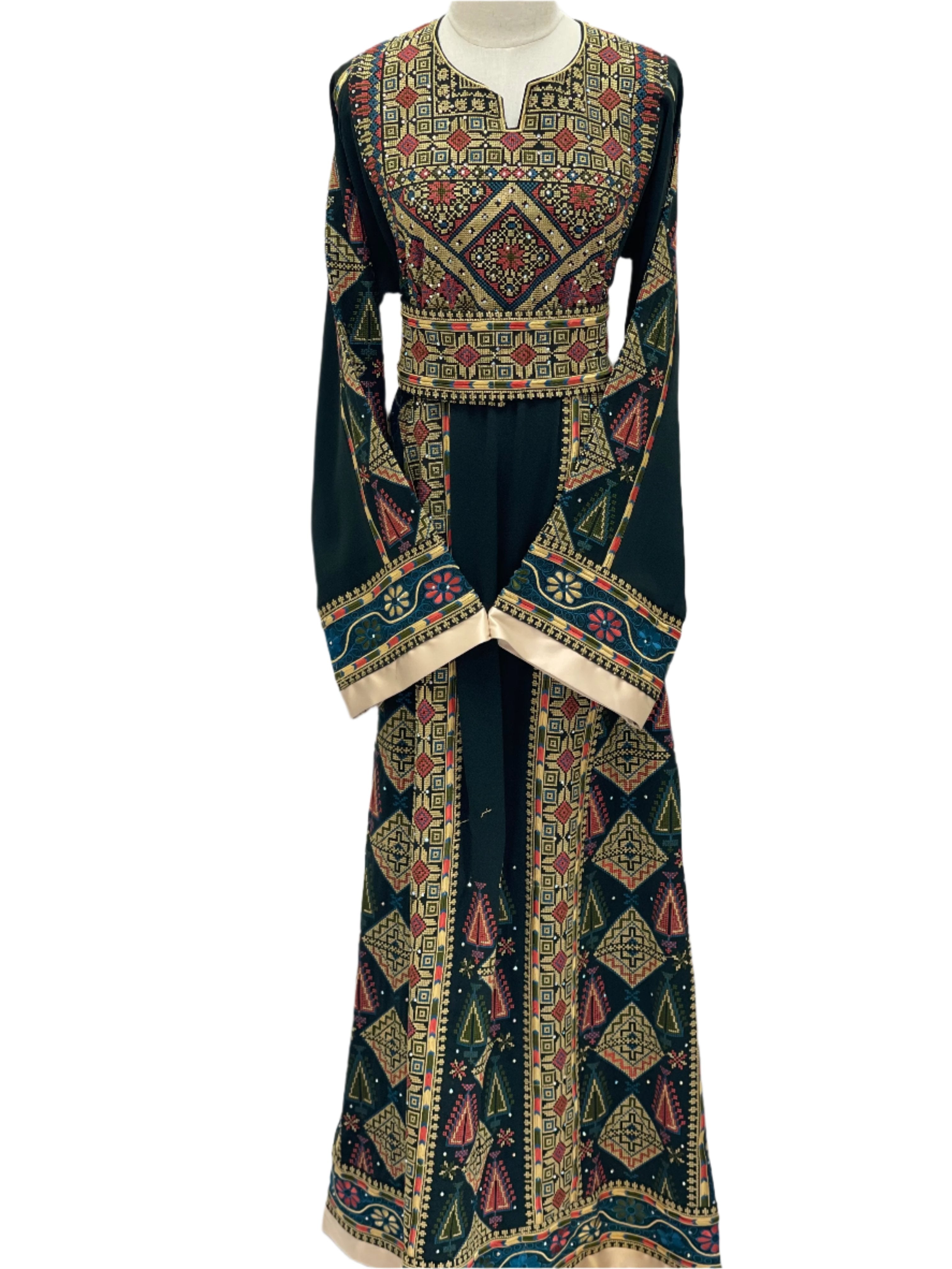 Timeless Elegance: Authentic Palestinian Embroidered Thoub