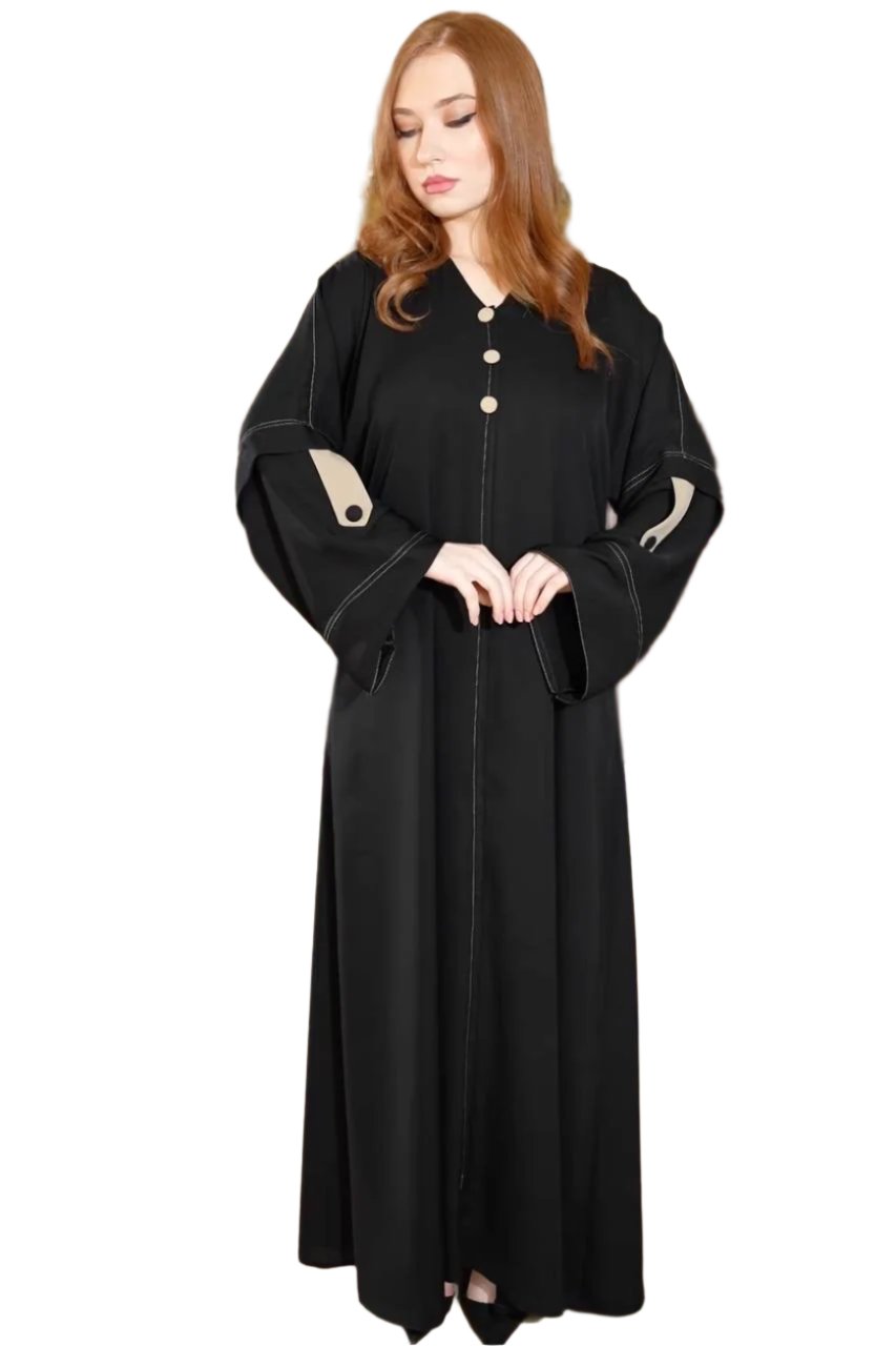 Abaya with Buttons: Modern Elegance Meets Traditional Style