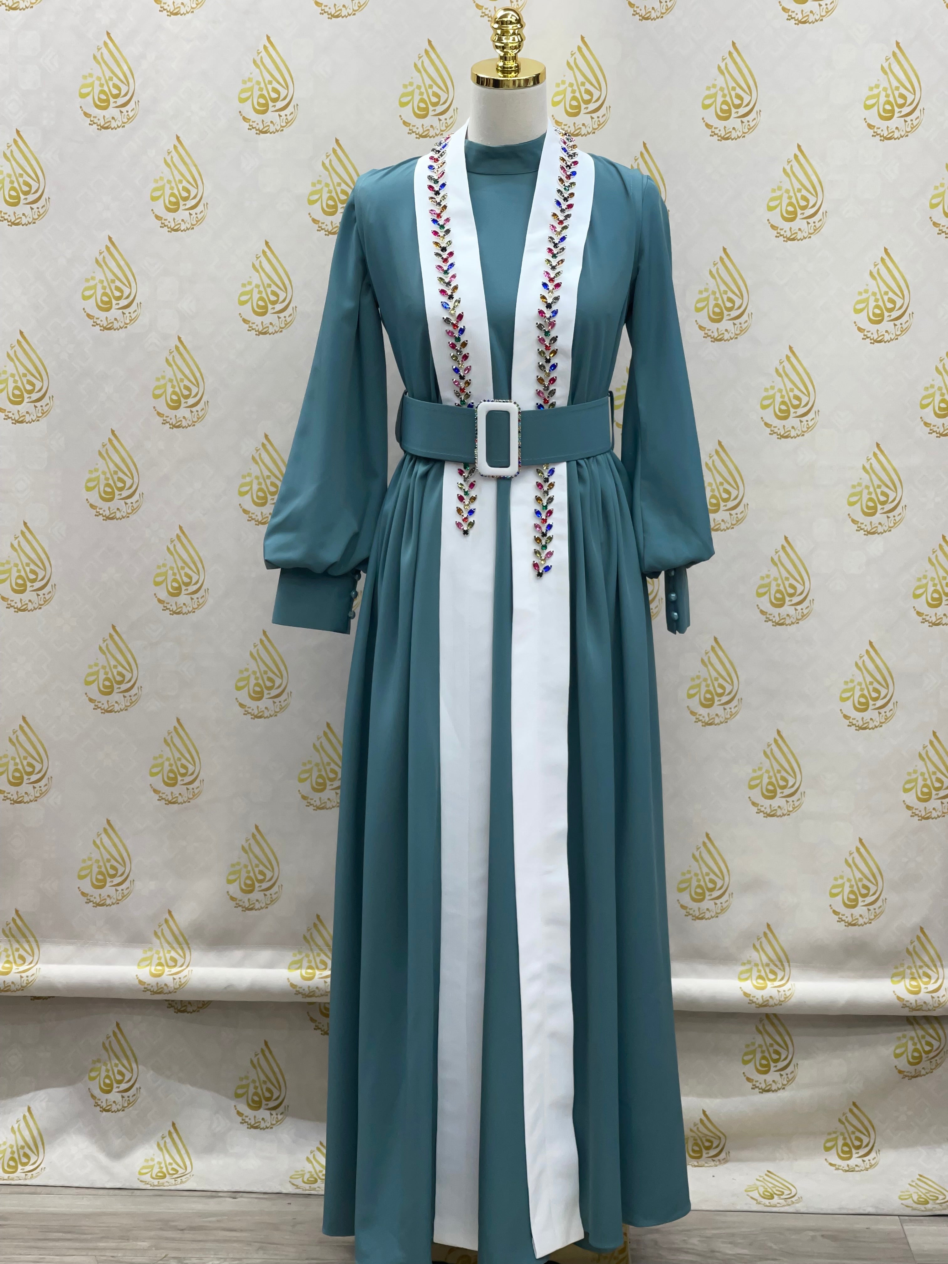 Crystal Stones Kaftan Dress: Glamorous Elegance for Every Occasion