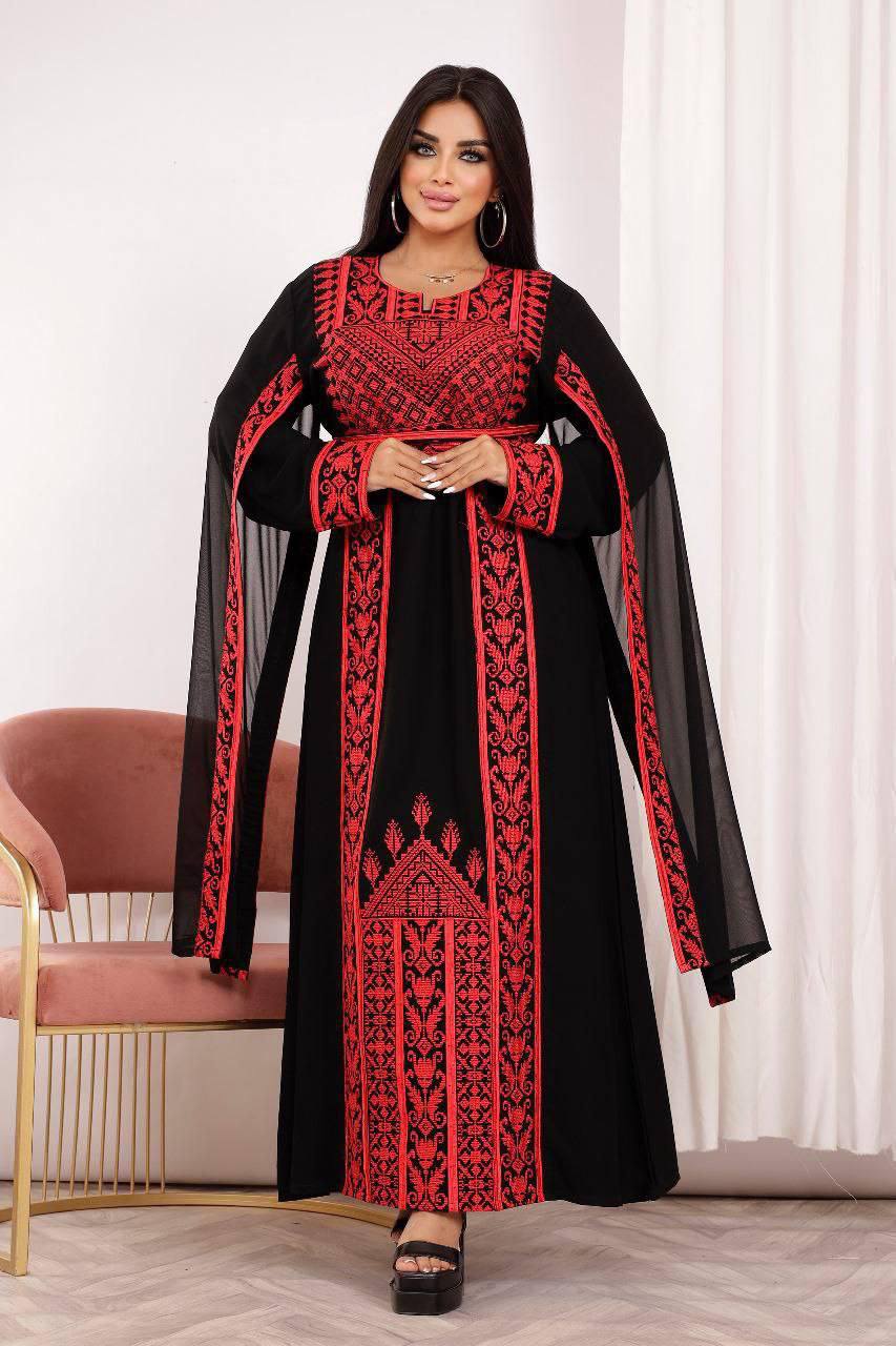 Long Sleeves Embroidery Abaya