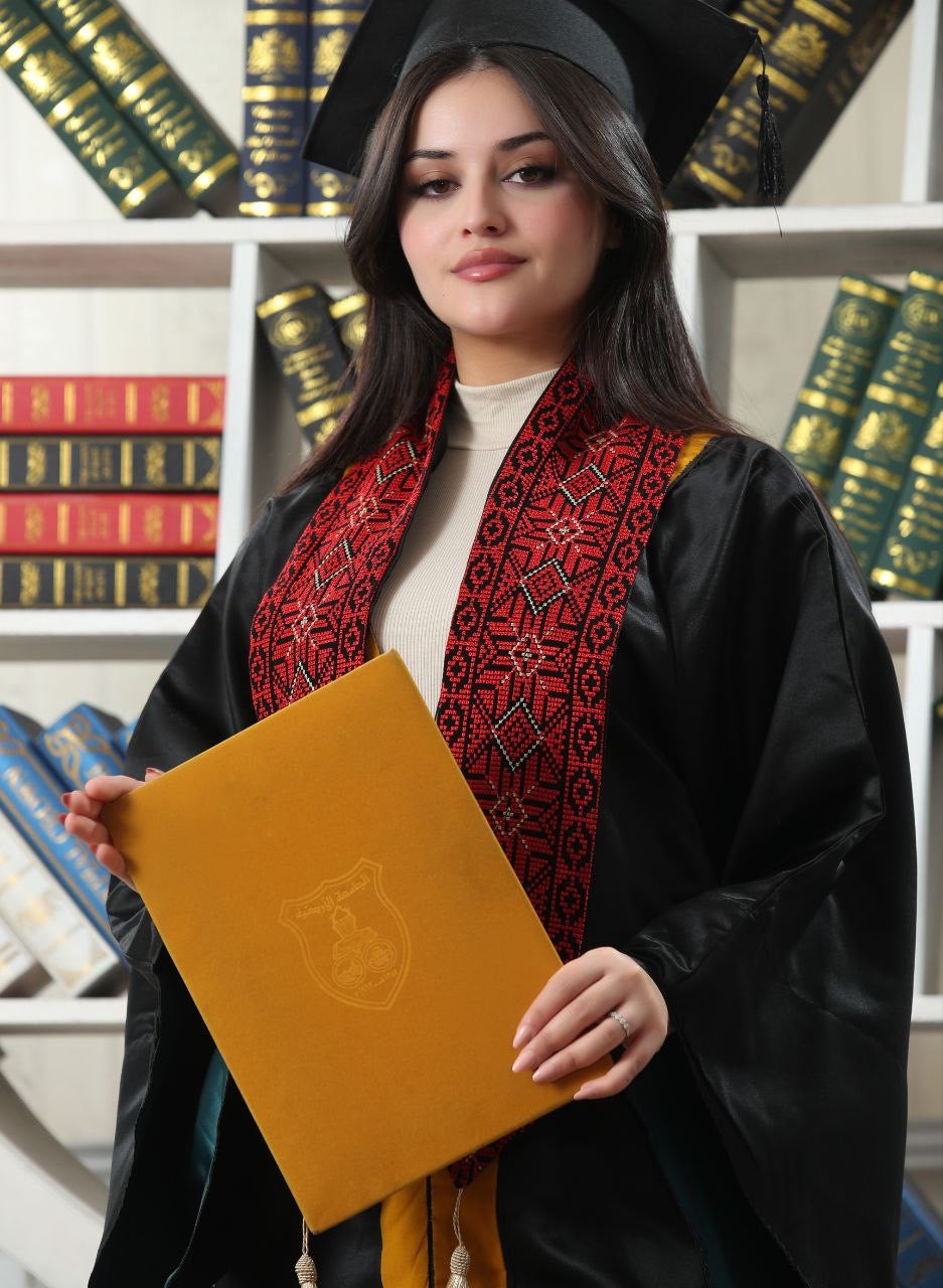 Expertly Crafted Embroidery Graduation Stole – High-Quality Fabric & Intricate Design