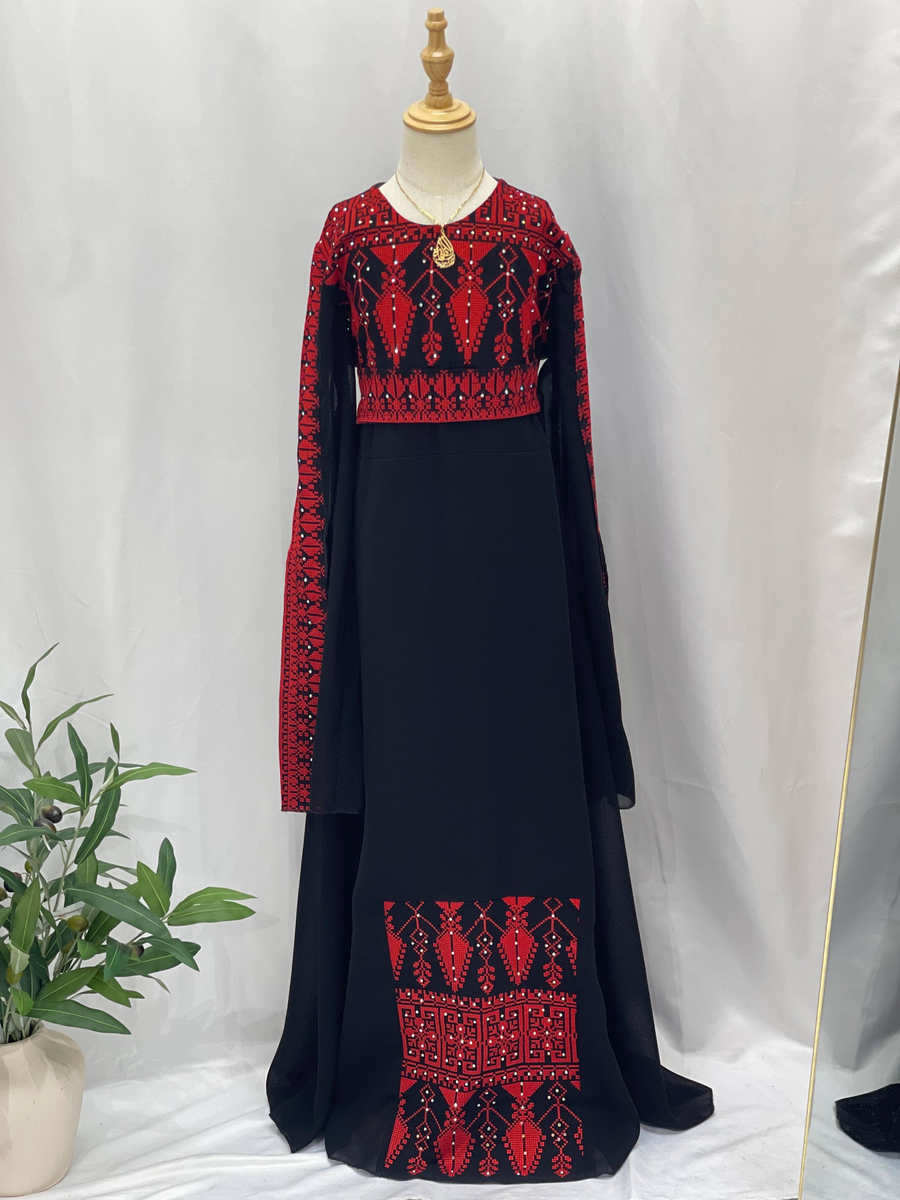 Embroidered Princess Jasmin Dress