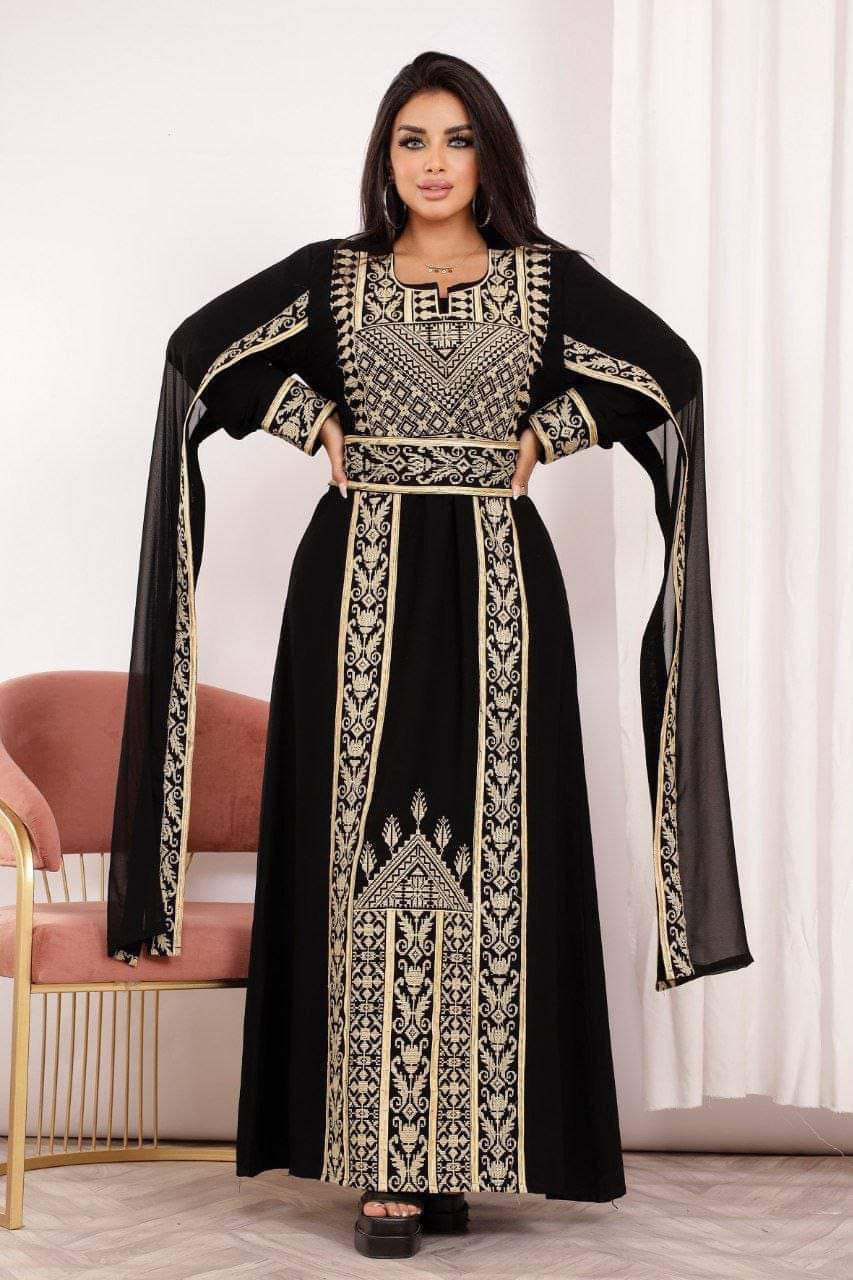 Long Sleeves Embroidery Abaya