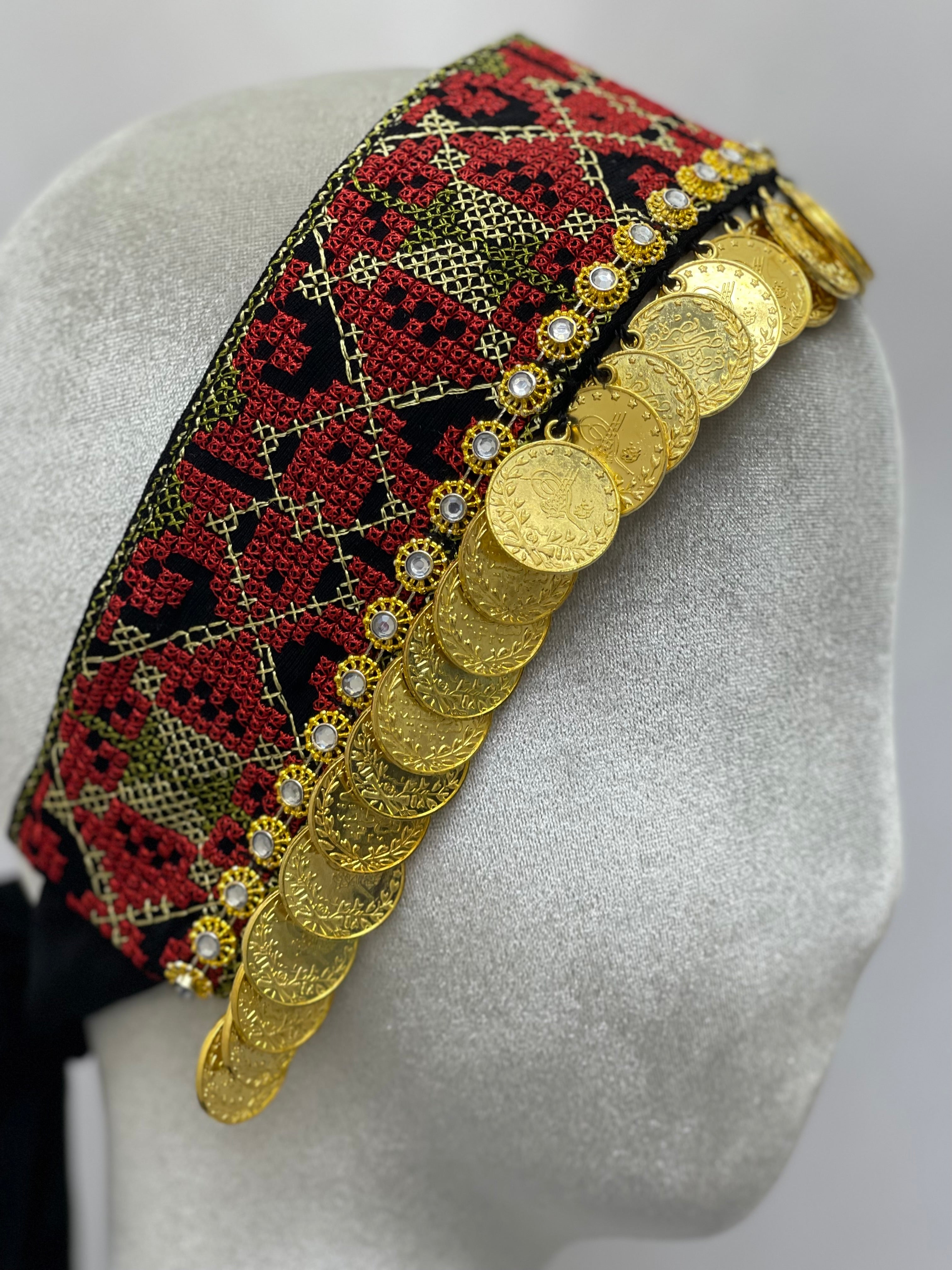 Tatreez Head Lerat With Beads: Elegance and Tradition