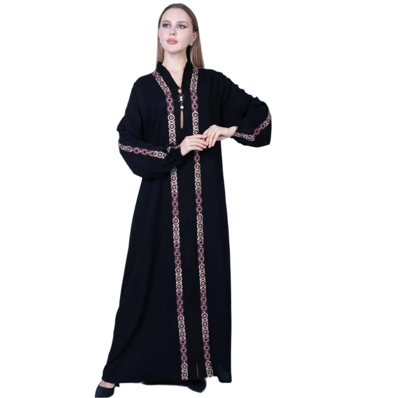 Plus Size Zipper Abaya: Style Meets Comfort