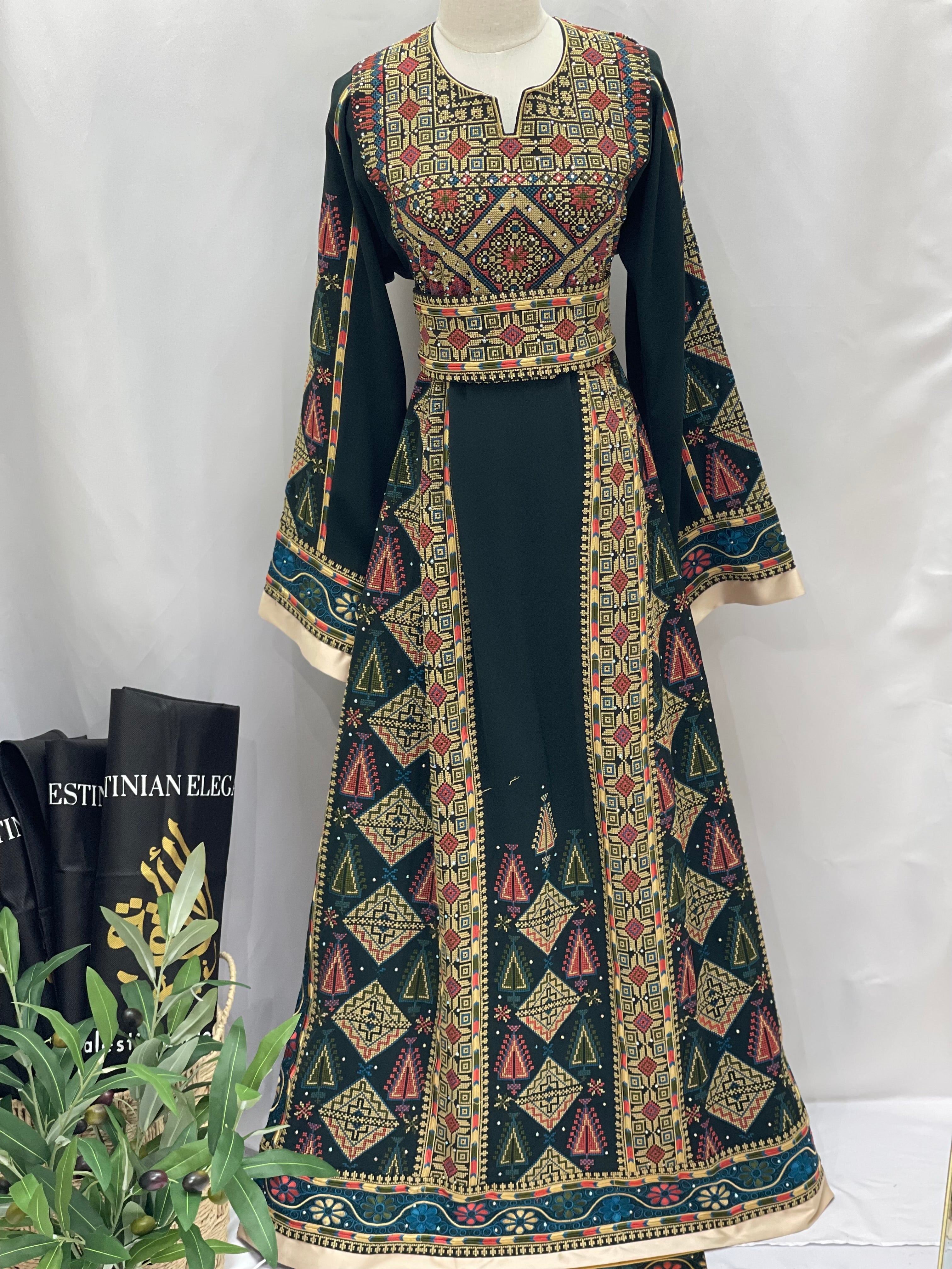 Timeless Elegance: Authentic Palestinian Embroidered Thoub