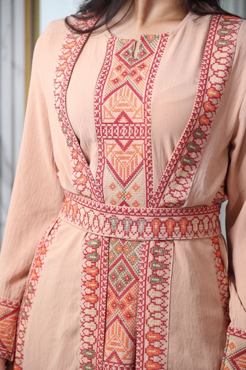 Simple Embroidery 2Pc Abaya