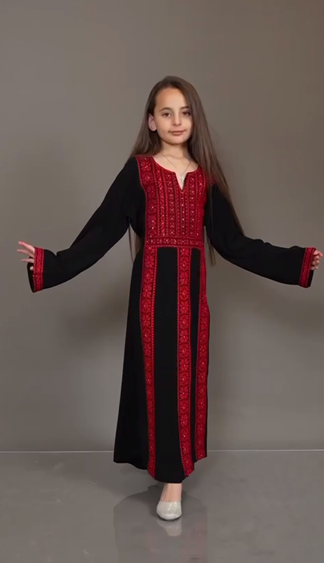 Elegant Kids Embroidered Abaya - Traditional Islamic Wear for Every Occasion