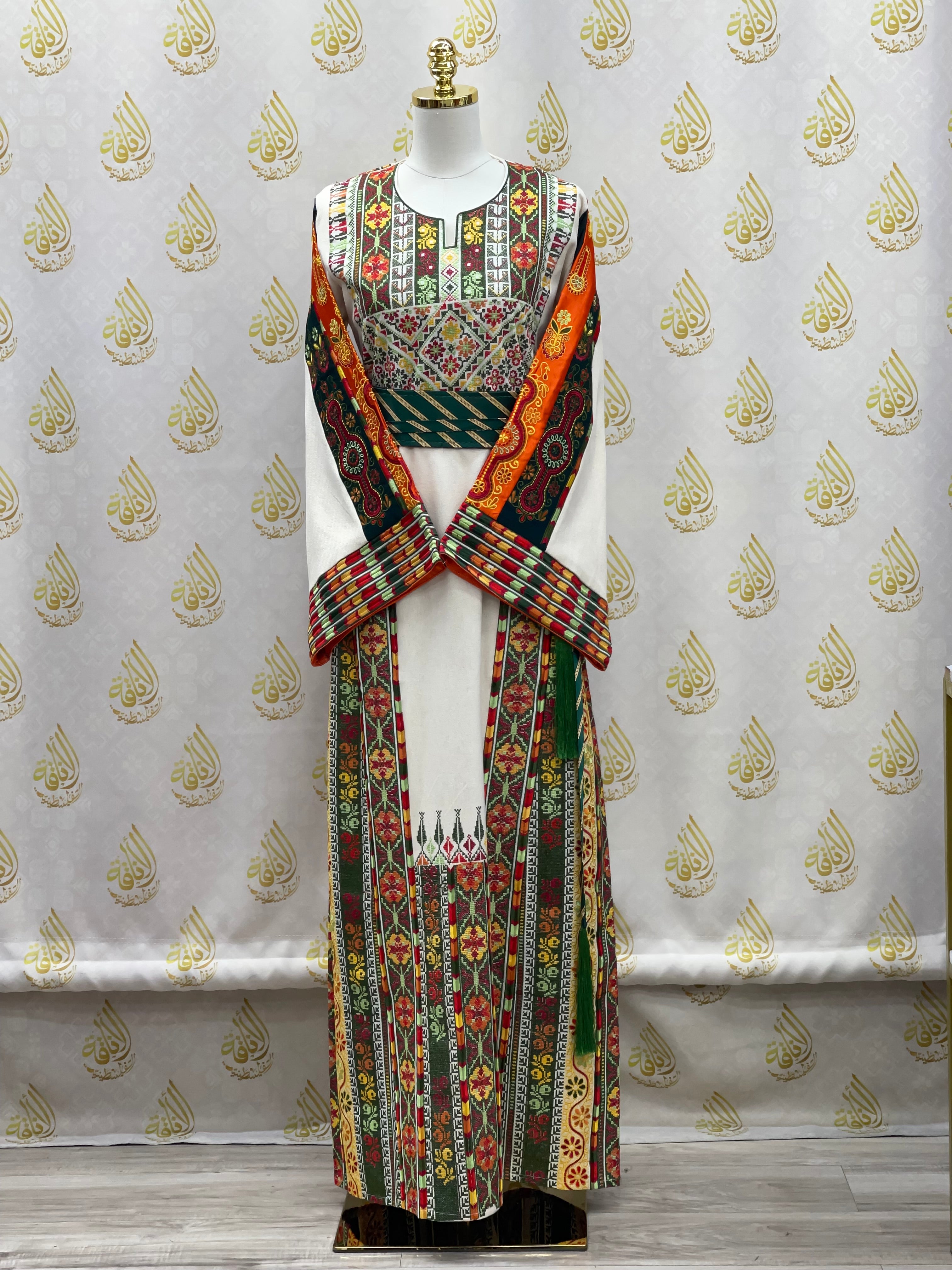 High Quality Etamin Embroidered Thoub