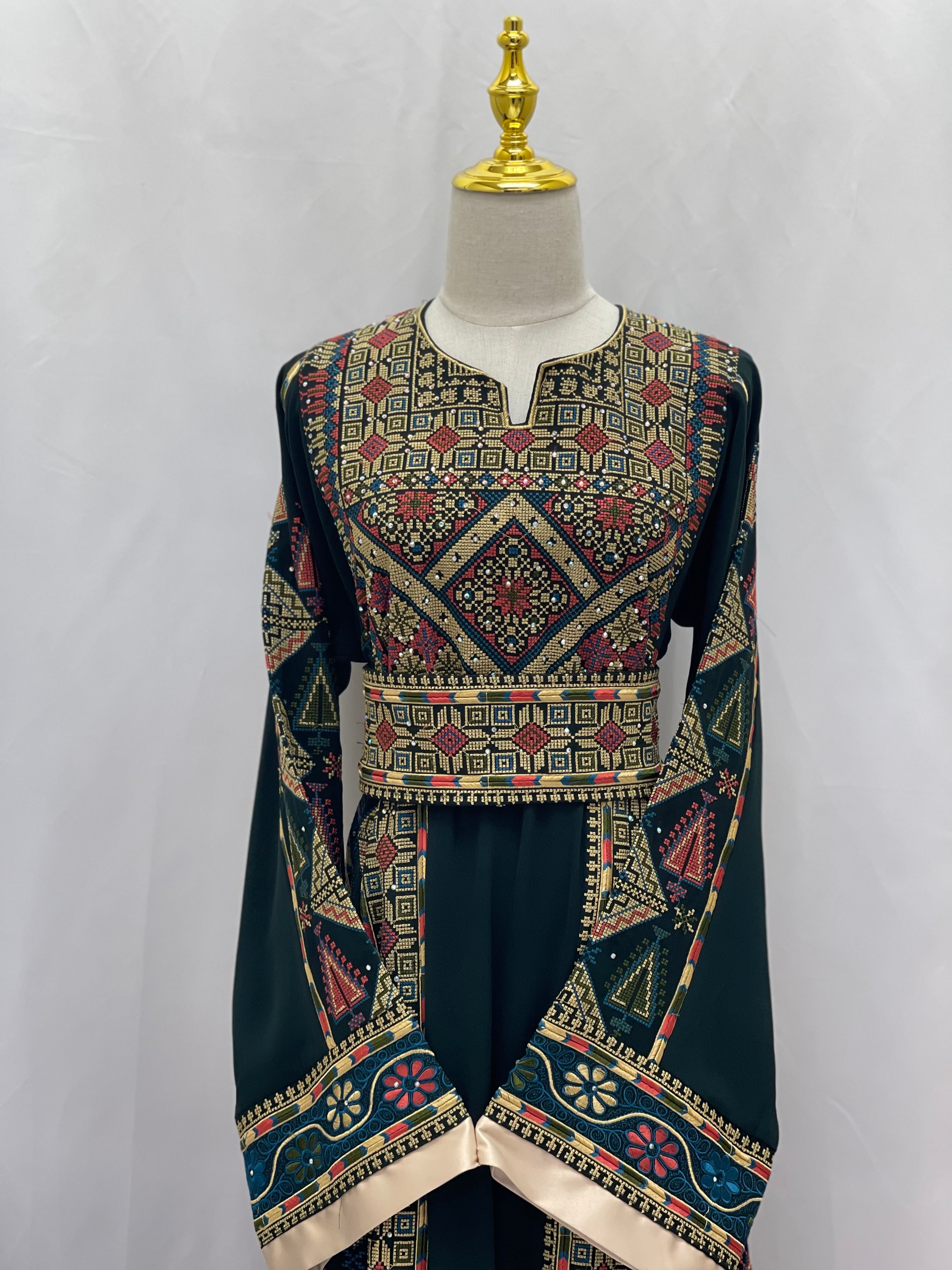 Timeless Elegance: Authentic Palestinian Embroidered Thoub